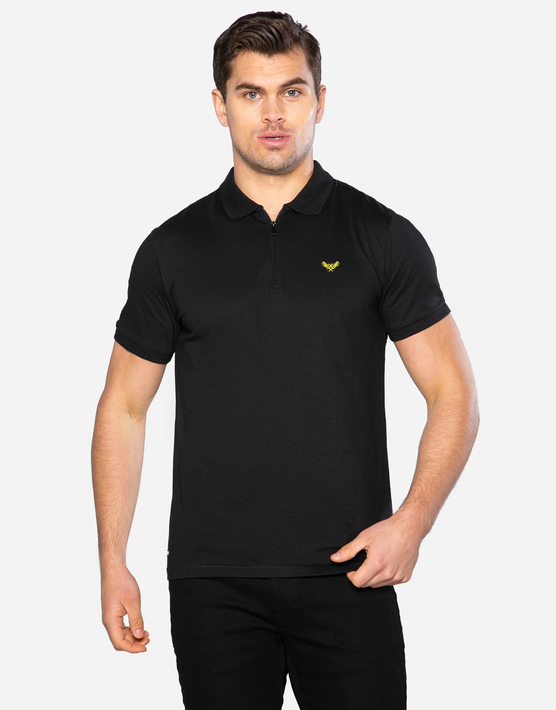 2 Pack Polo Shirts in Black - Image 3