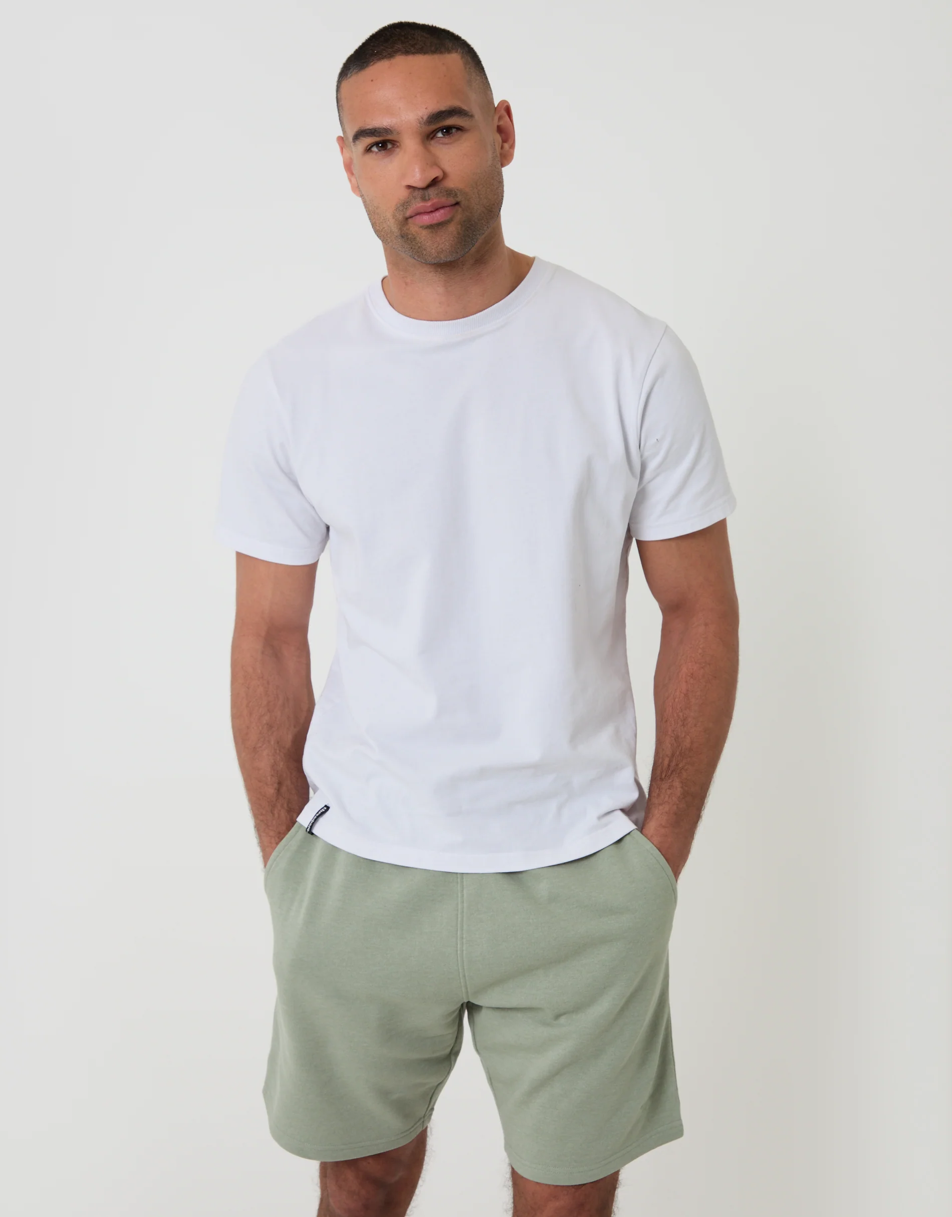 Sweat Shorts in Sage Green