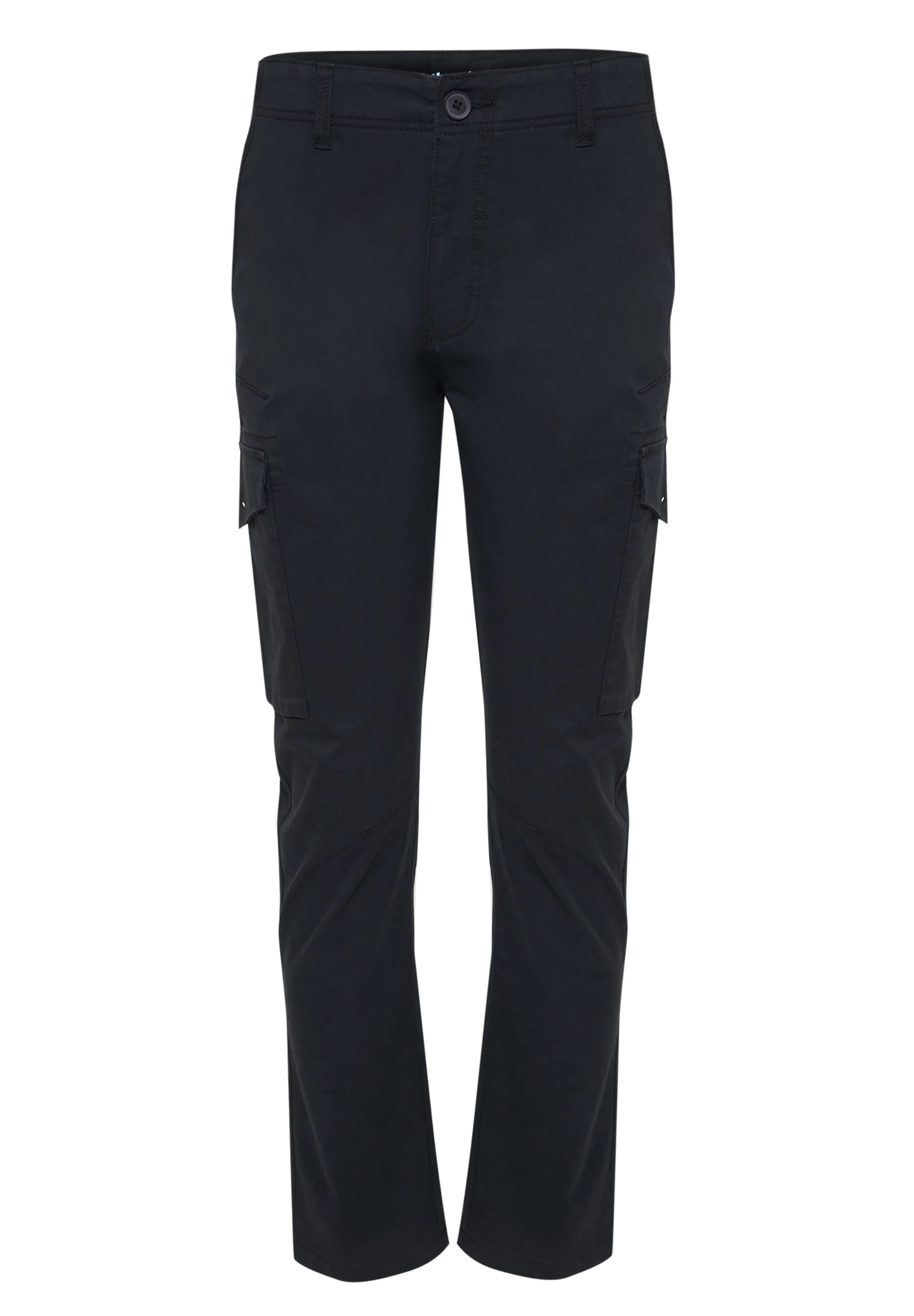 Slim Fit Cargo Style Trouser in Black - Image 5