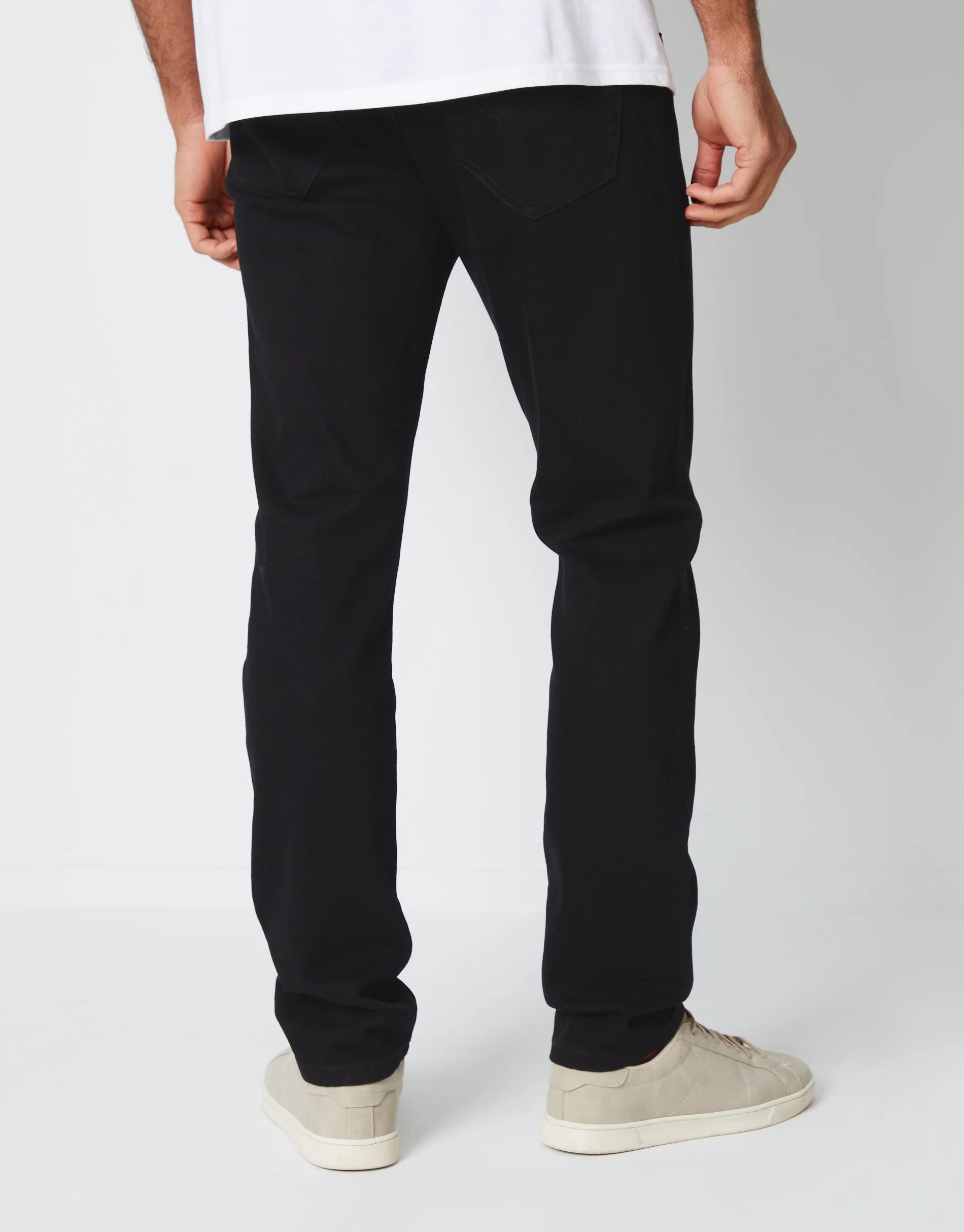 Slim Fit Jeans in Black - Image 3