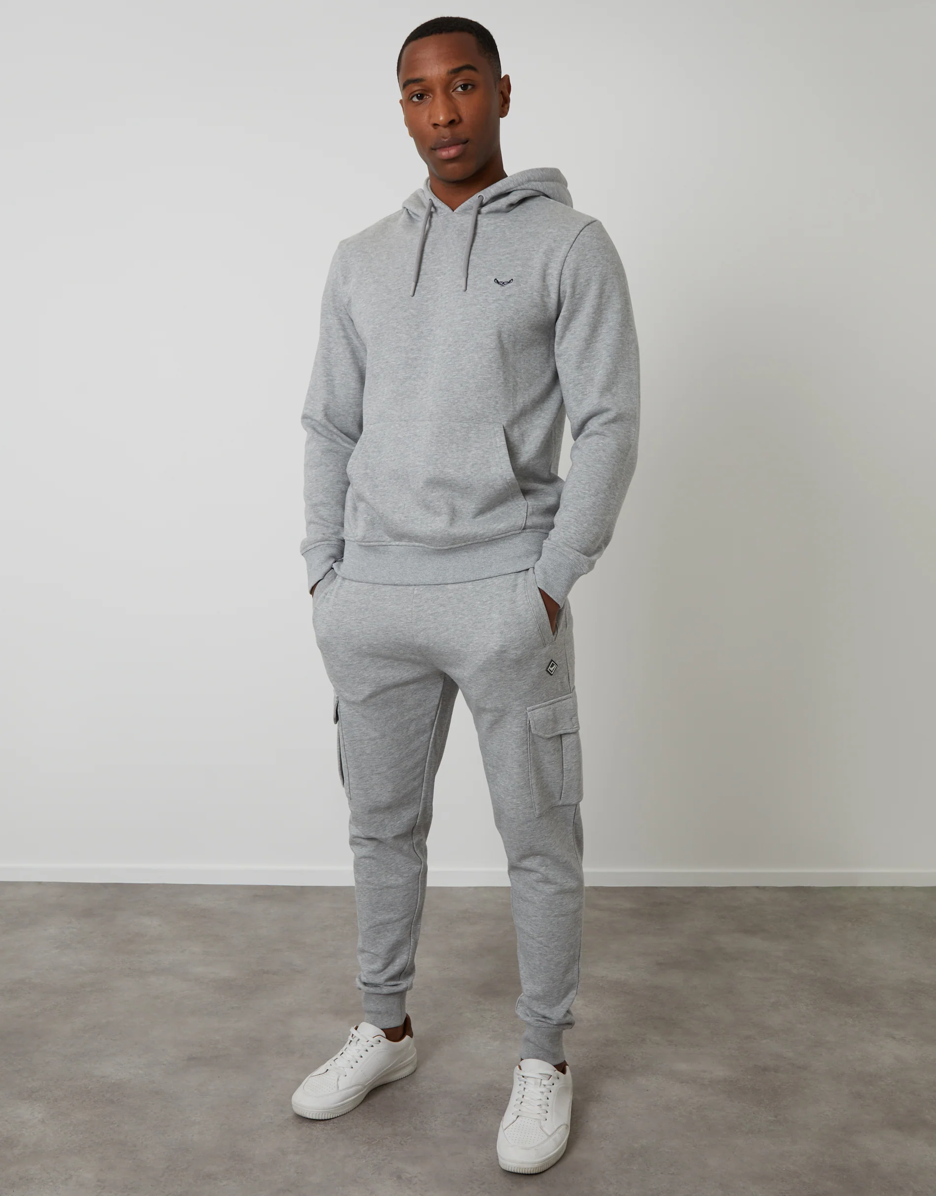 Overhead Hoodie in Grey Marl - Image 3