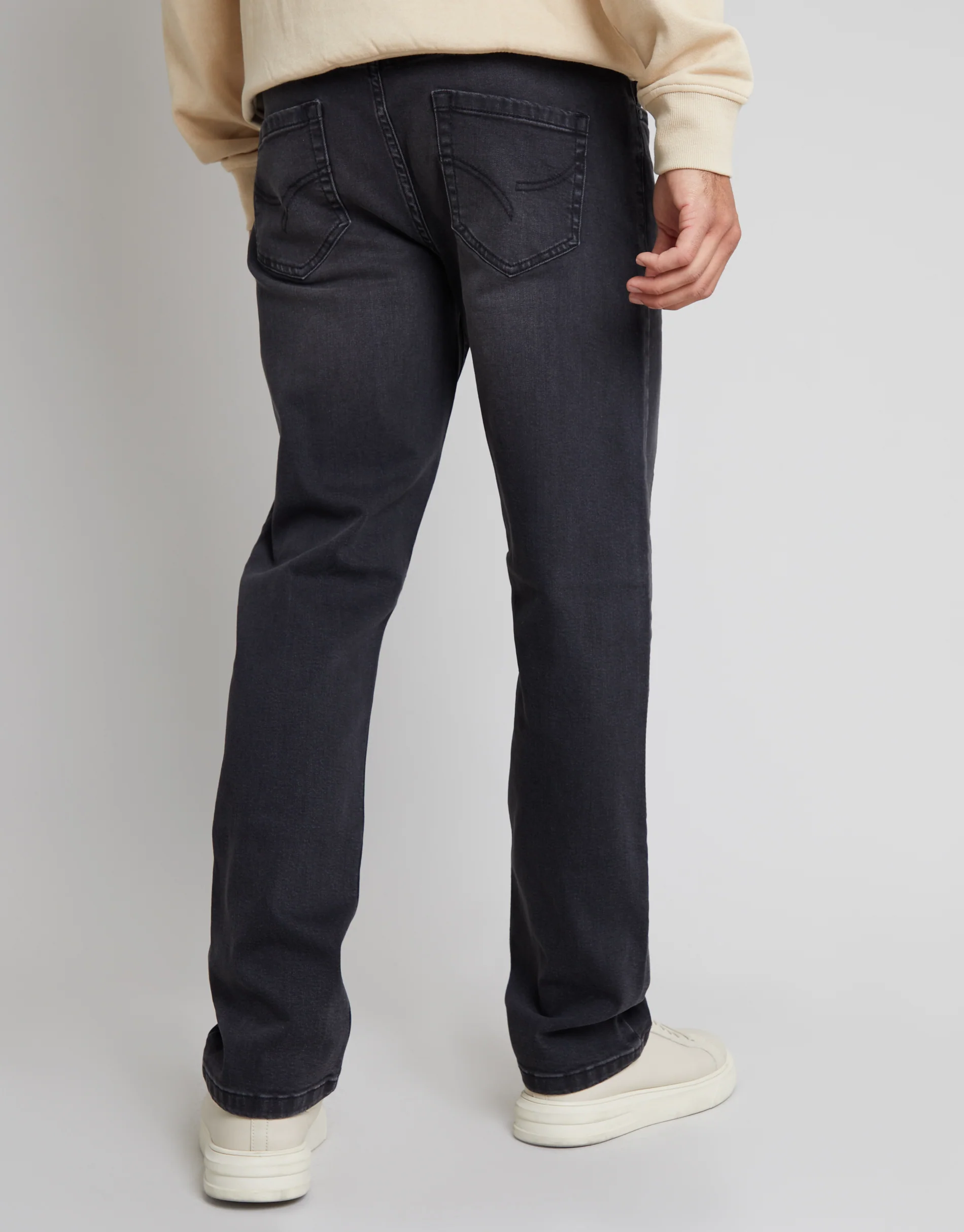 Straight Leg Jeans in Grey - Image 3