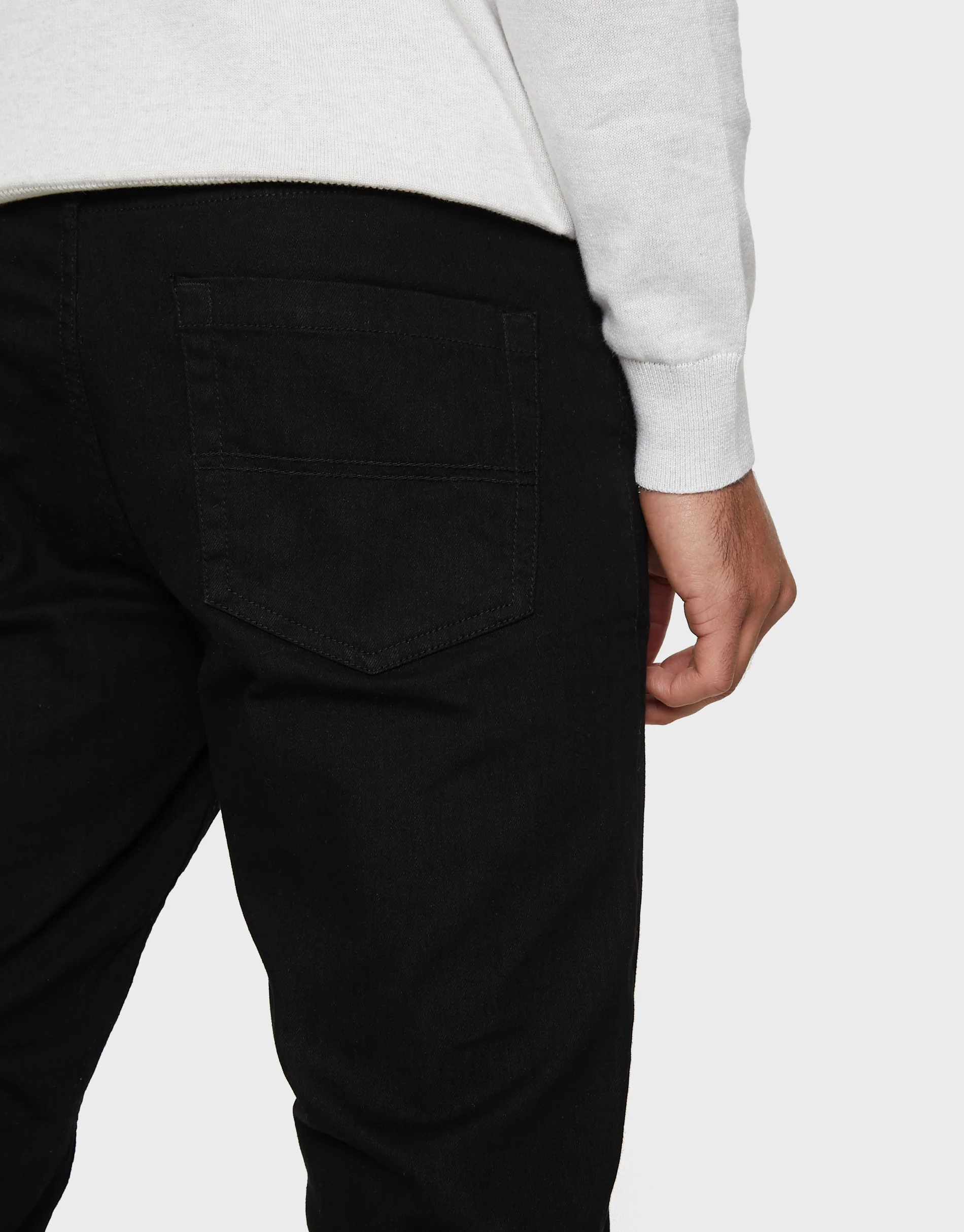 Slim Fit Jeans in Black - Image 4