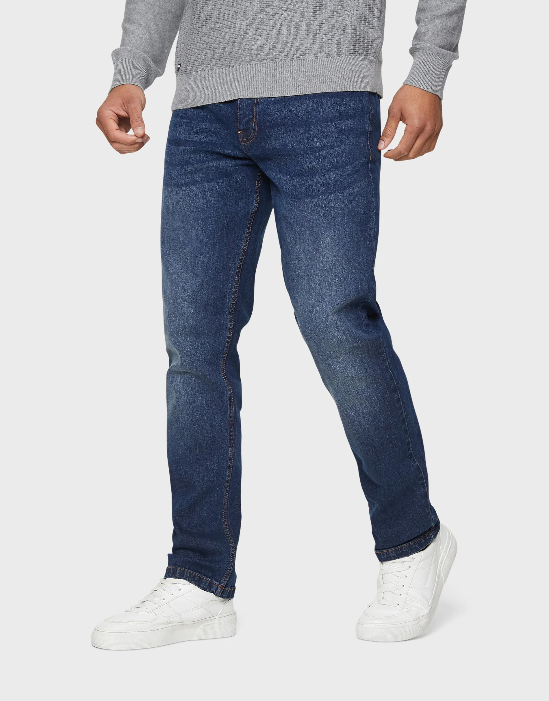 Slim Fit Jeans in Mid Blue