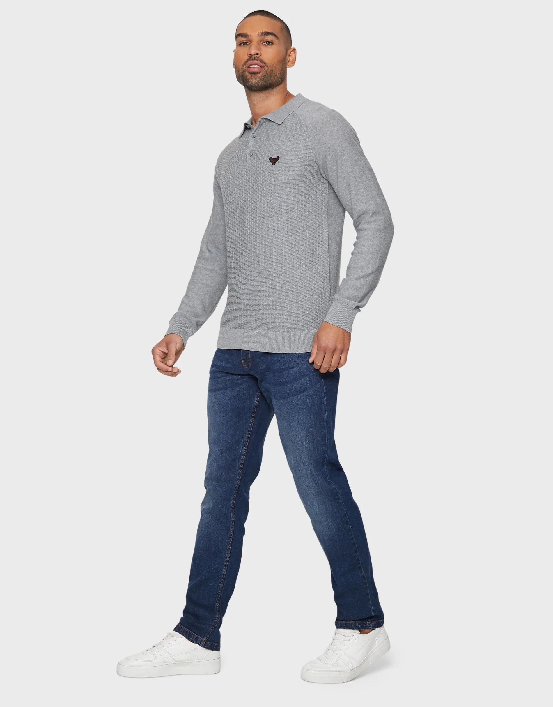 Slim Fit Jeans in Mid Blue - Image 3