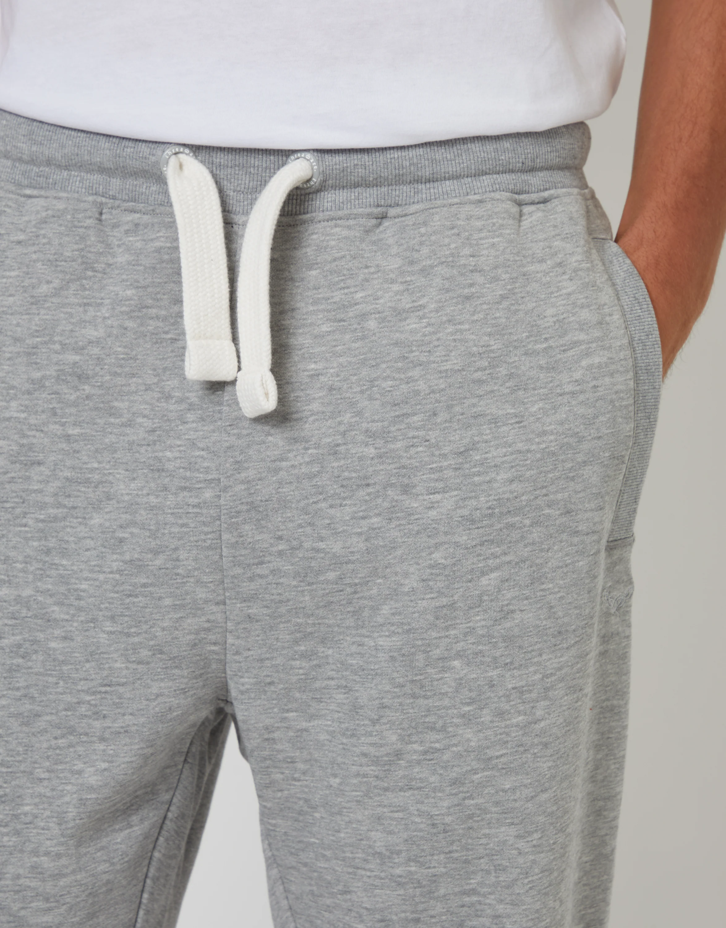 Straight Leg Joggers in Grey Marl - Image 4