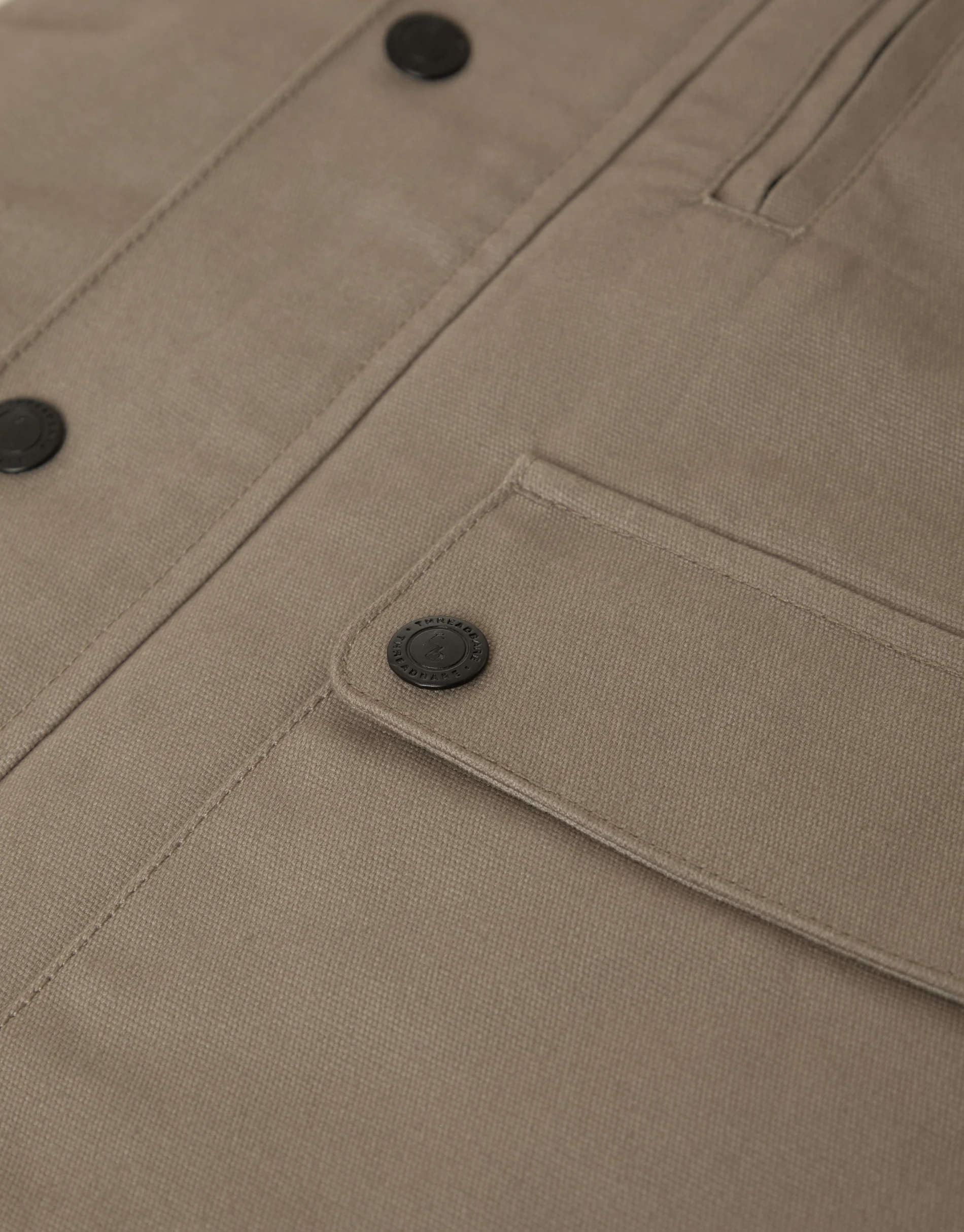 Brown Collared Lightweight Jacket in Mushroom - Image 8