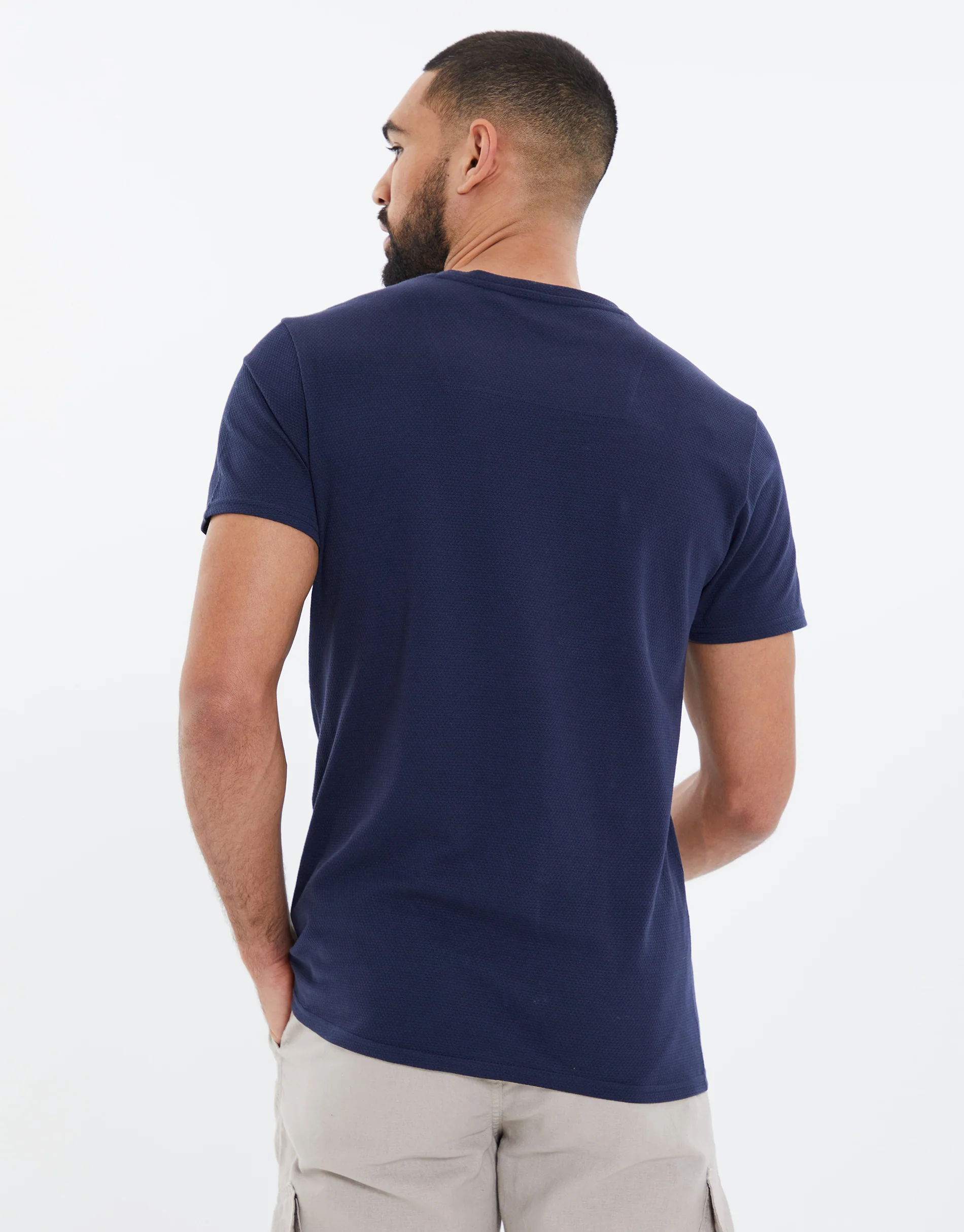 Popcorn Jersey T-Shirt in Navy - Image 2