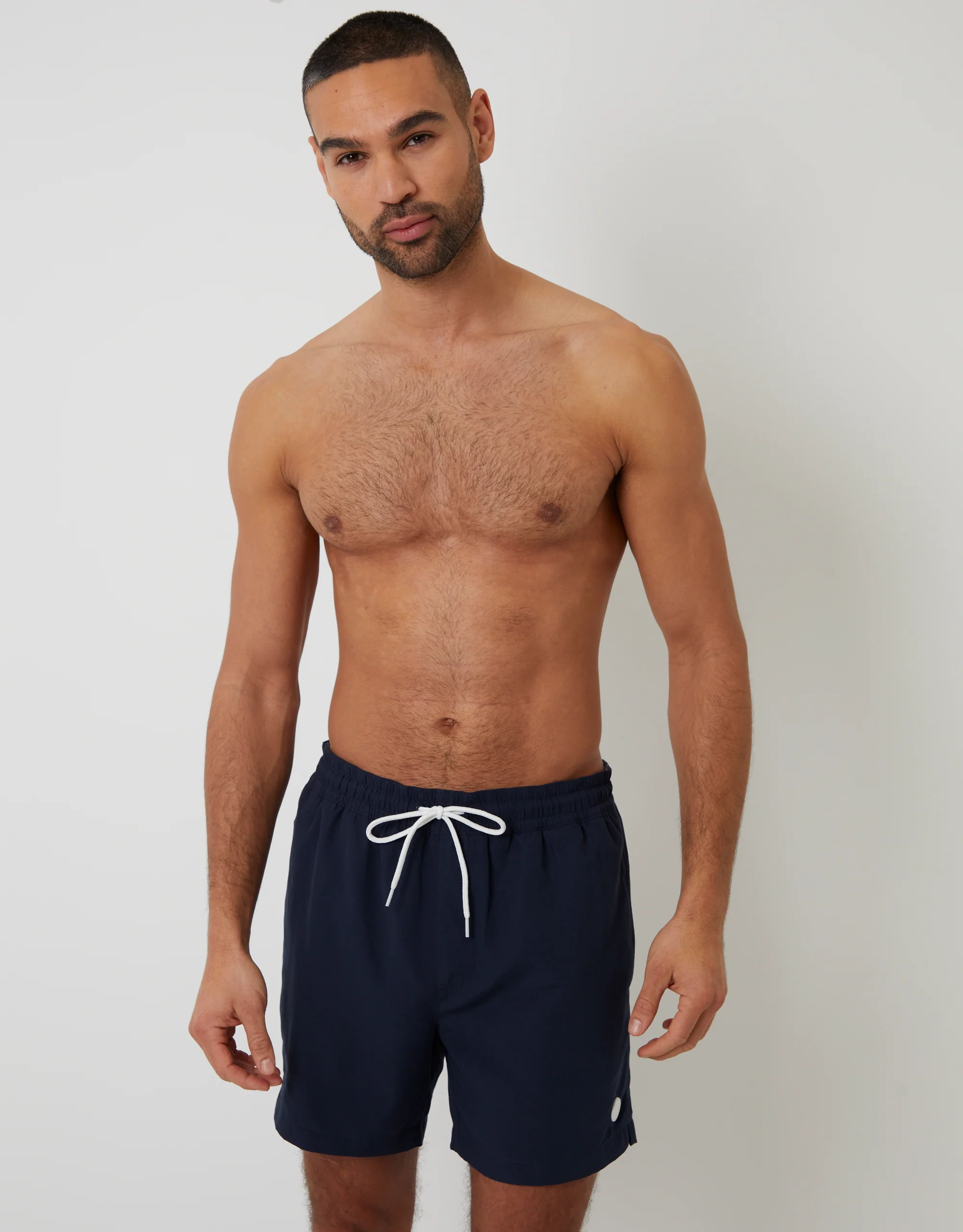 2 Pack Swim Shorts Set in Navy & Geo Print - Image 4