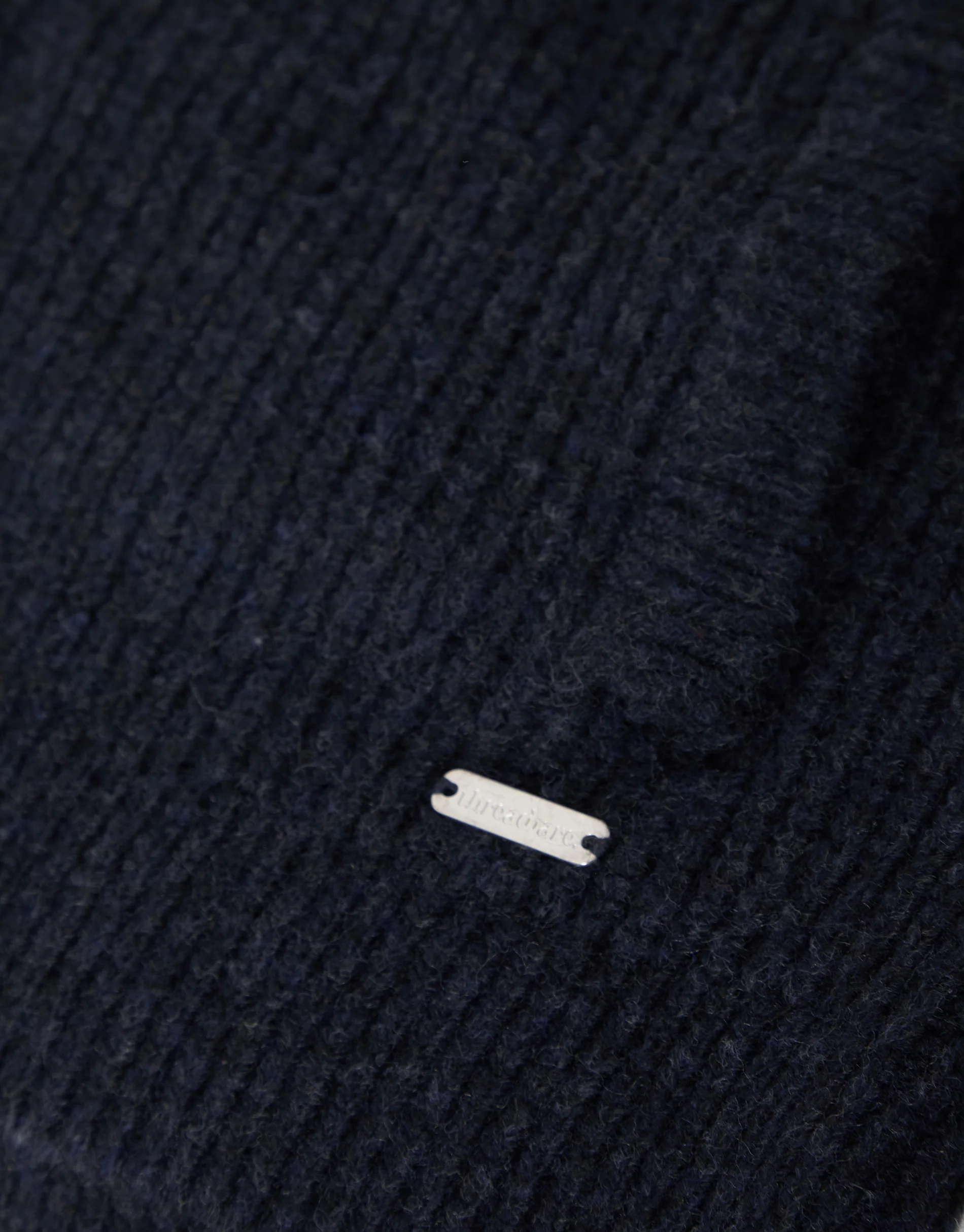 Shawl Cardigan in Navy Marl - Image 7