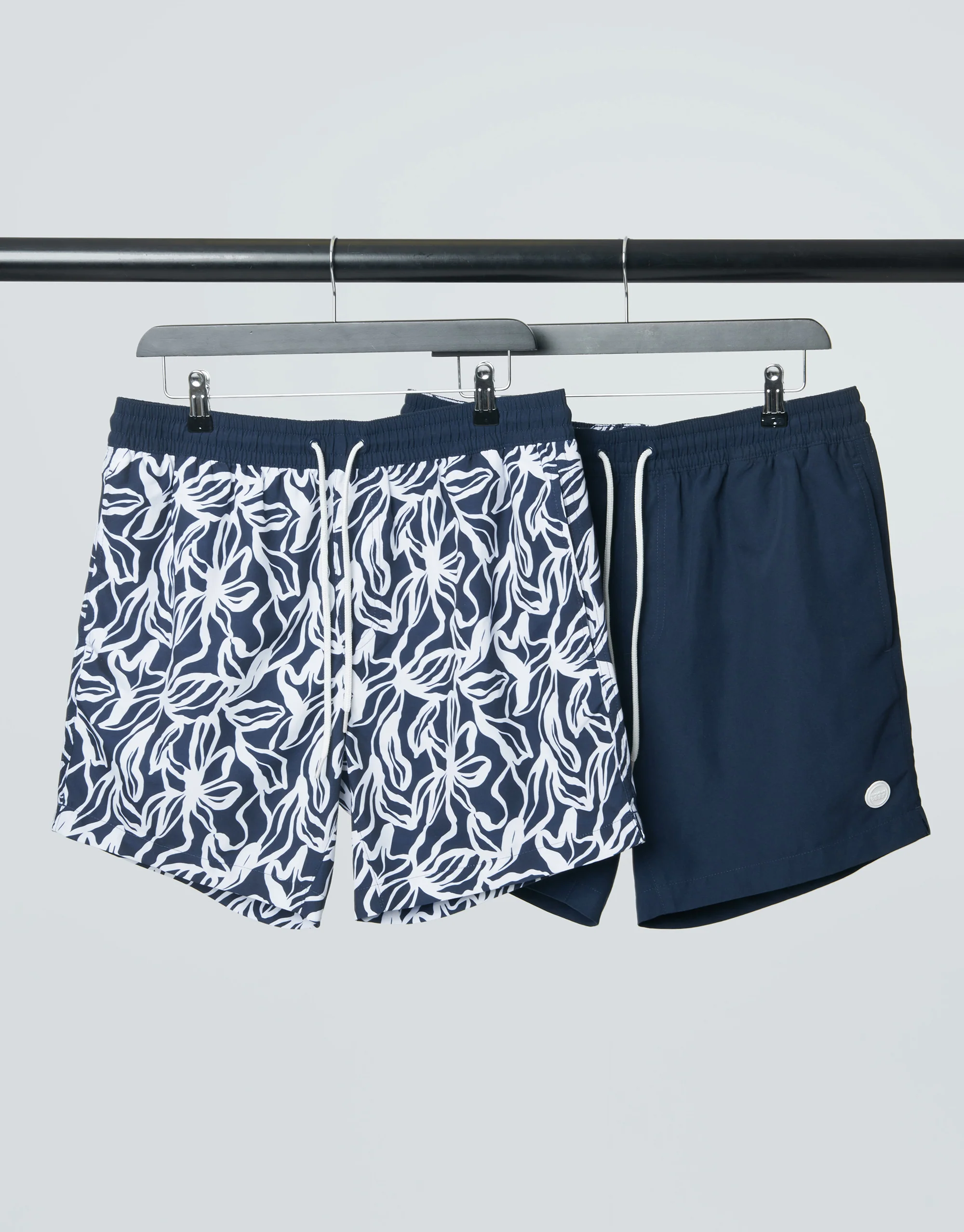 2 Pack Mix Swim Shorts in Navy - Image 7