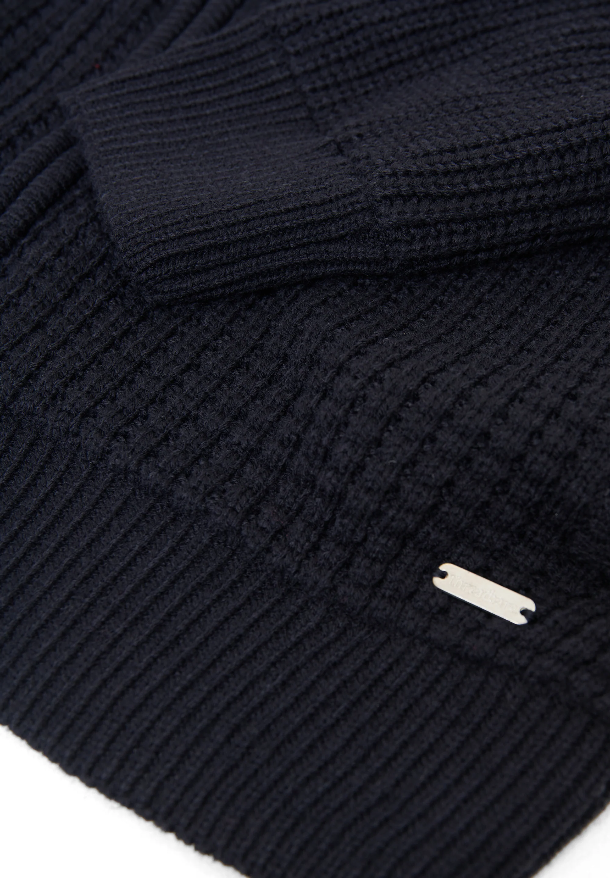 Zip Up Microfleece Lined Cardigan in Navy - Image 6