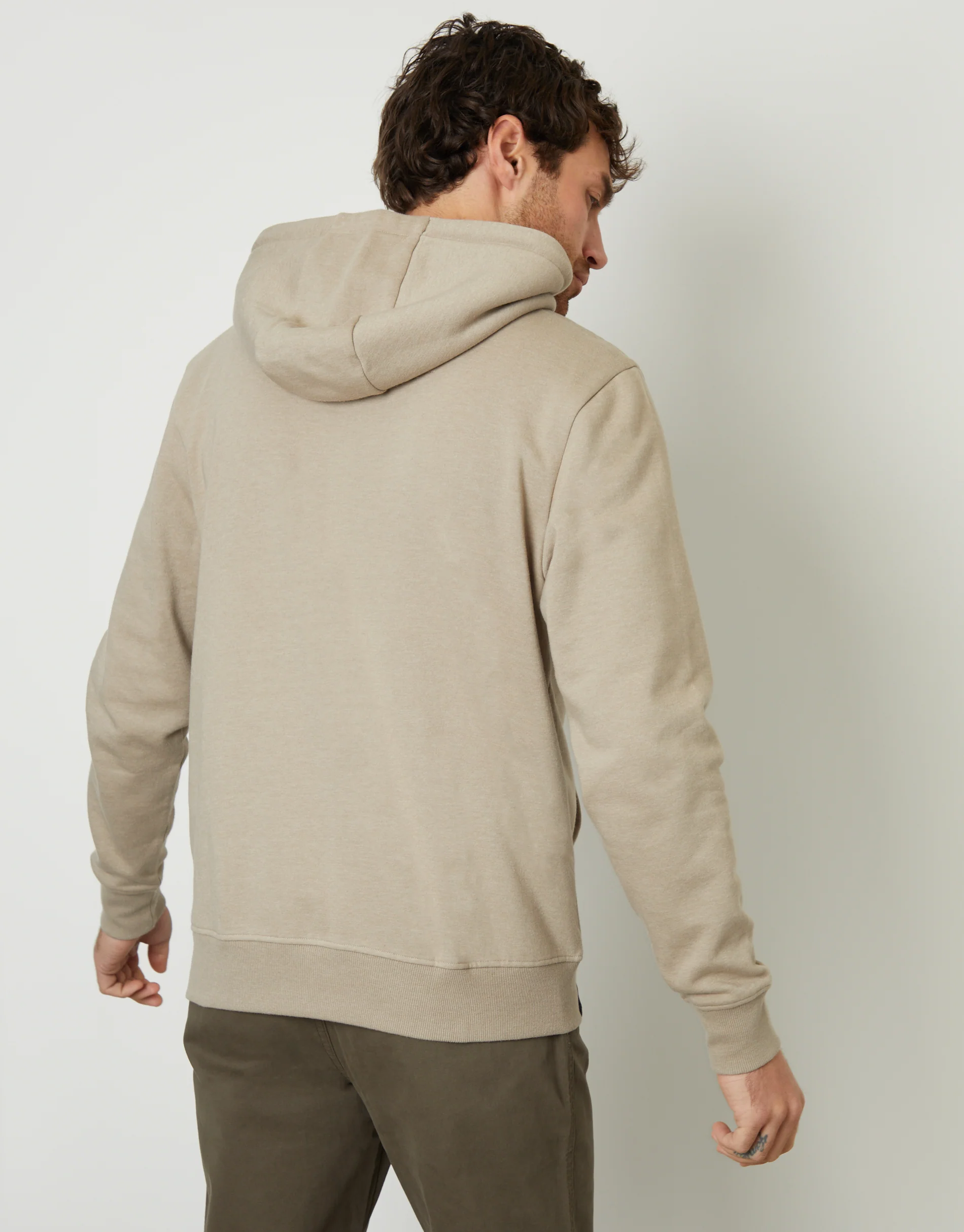 Overhead Hoodie in Oatmeal Marl - Image 2