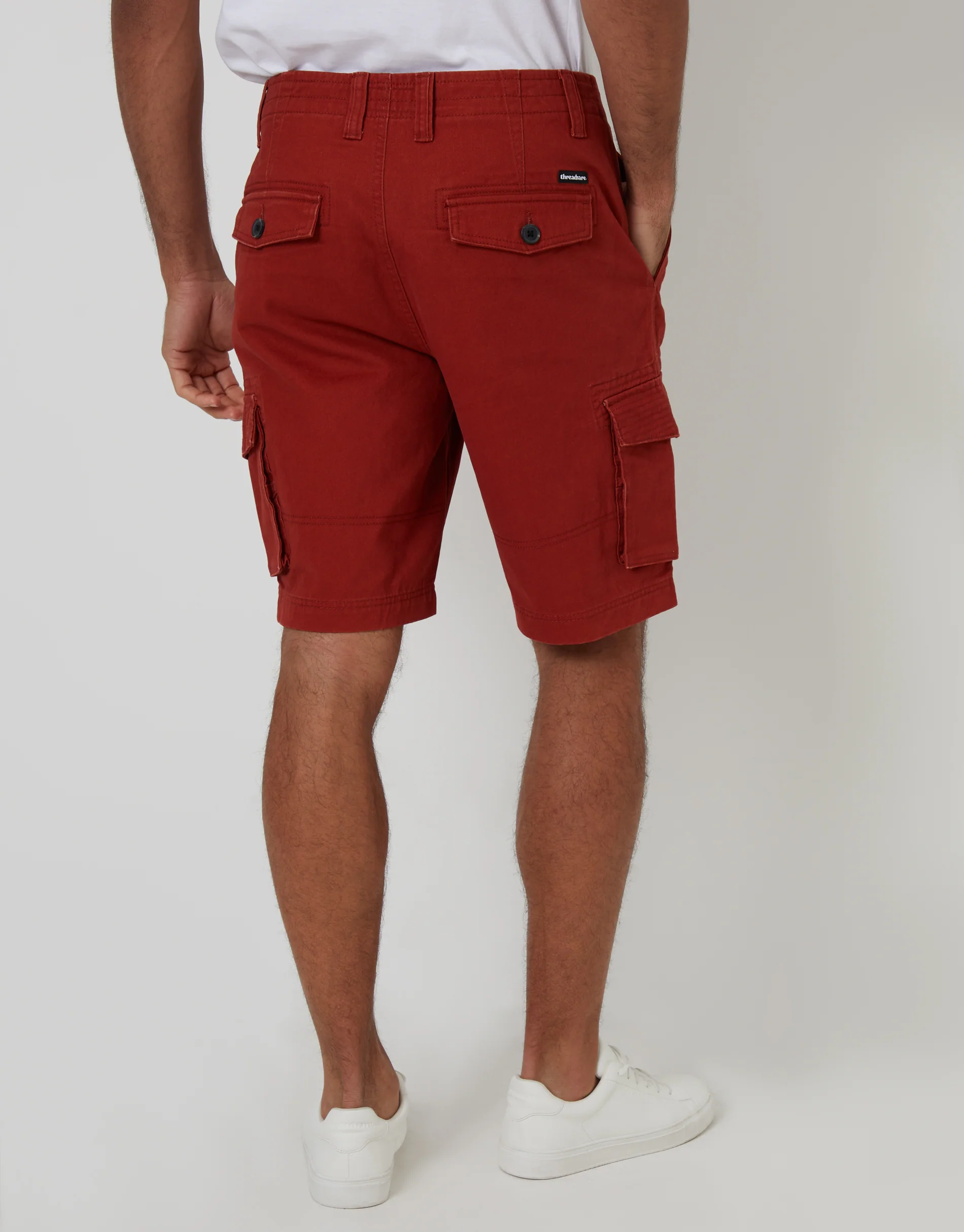 Cargo Shorts in Rust Orange - Image 3