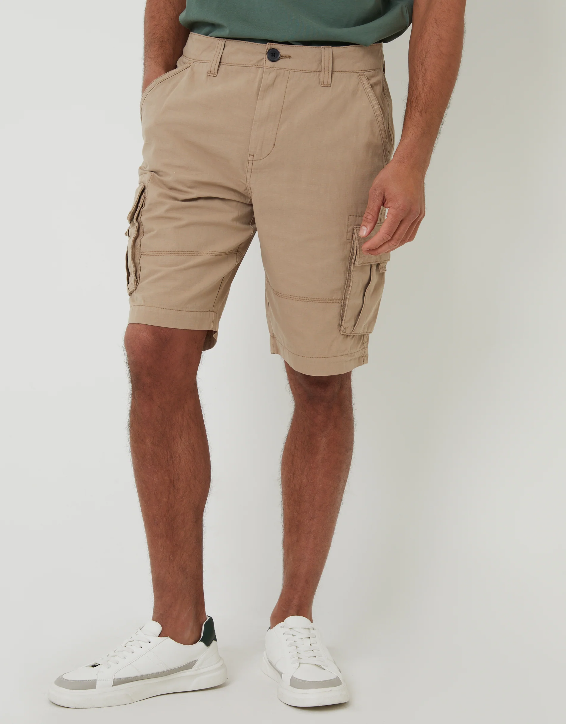 Cargo Shorts in Stone - Image 2