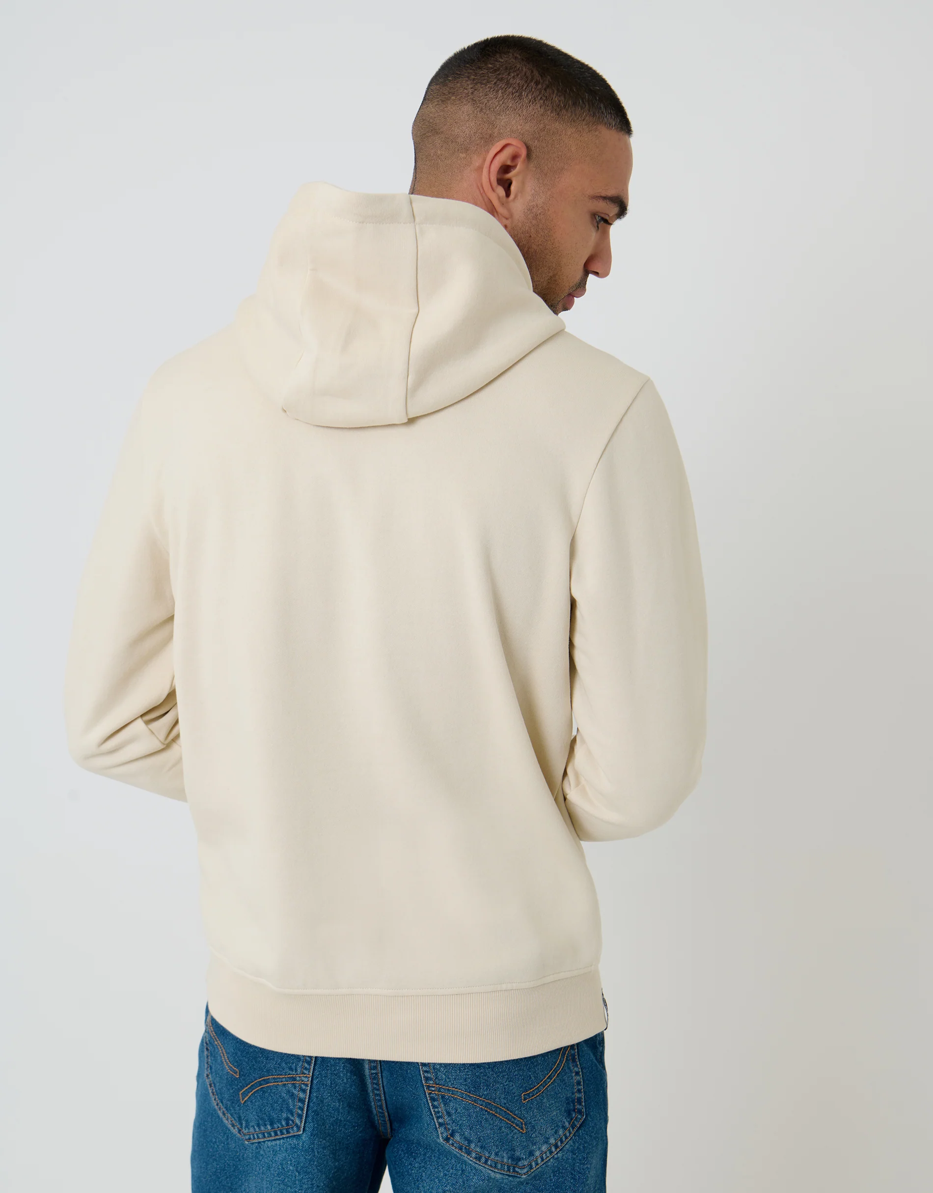 Overhead Hoodie in Beige - Image 2