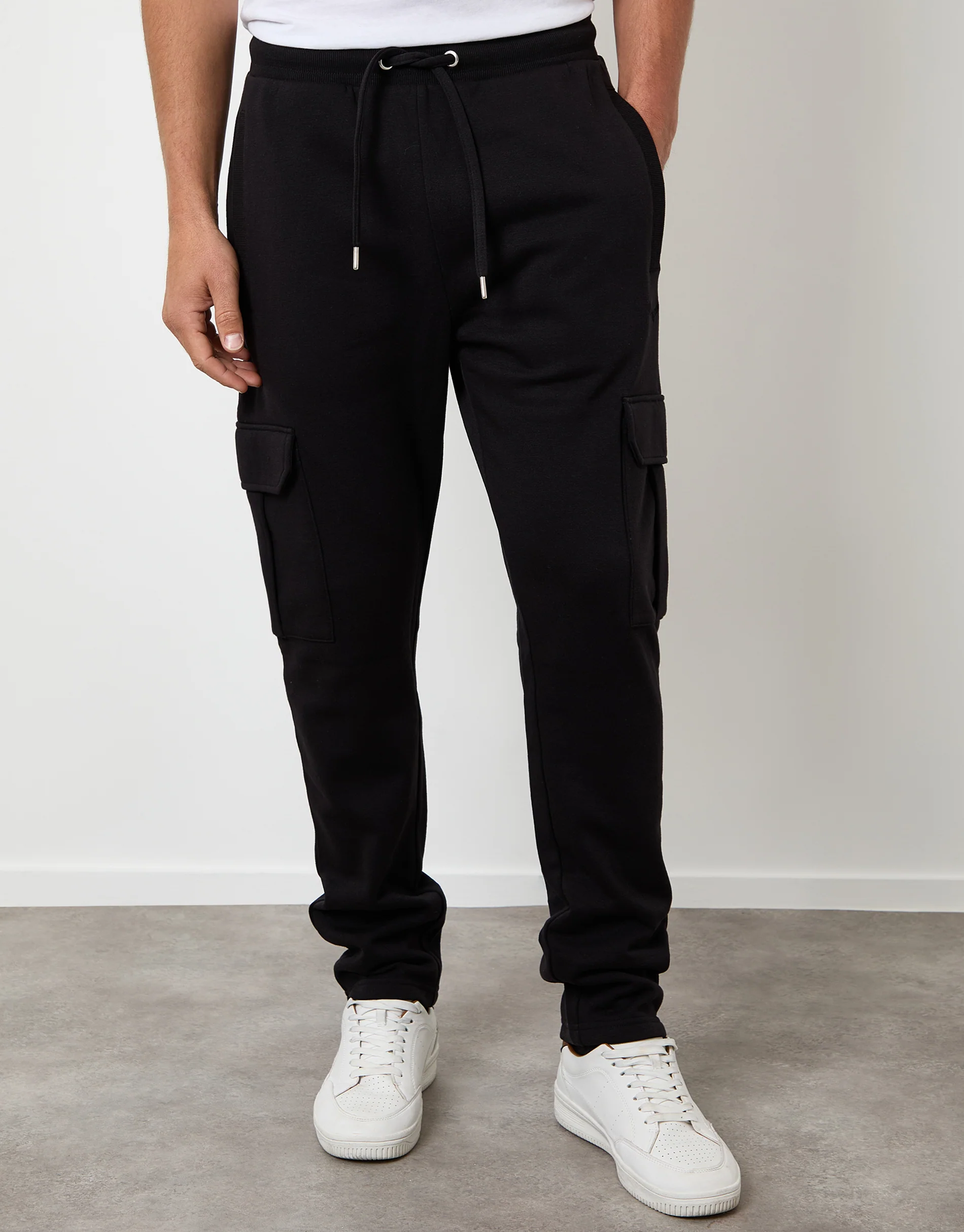 Cargo Joggers in Black - Image 2