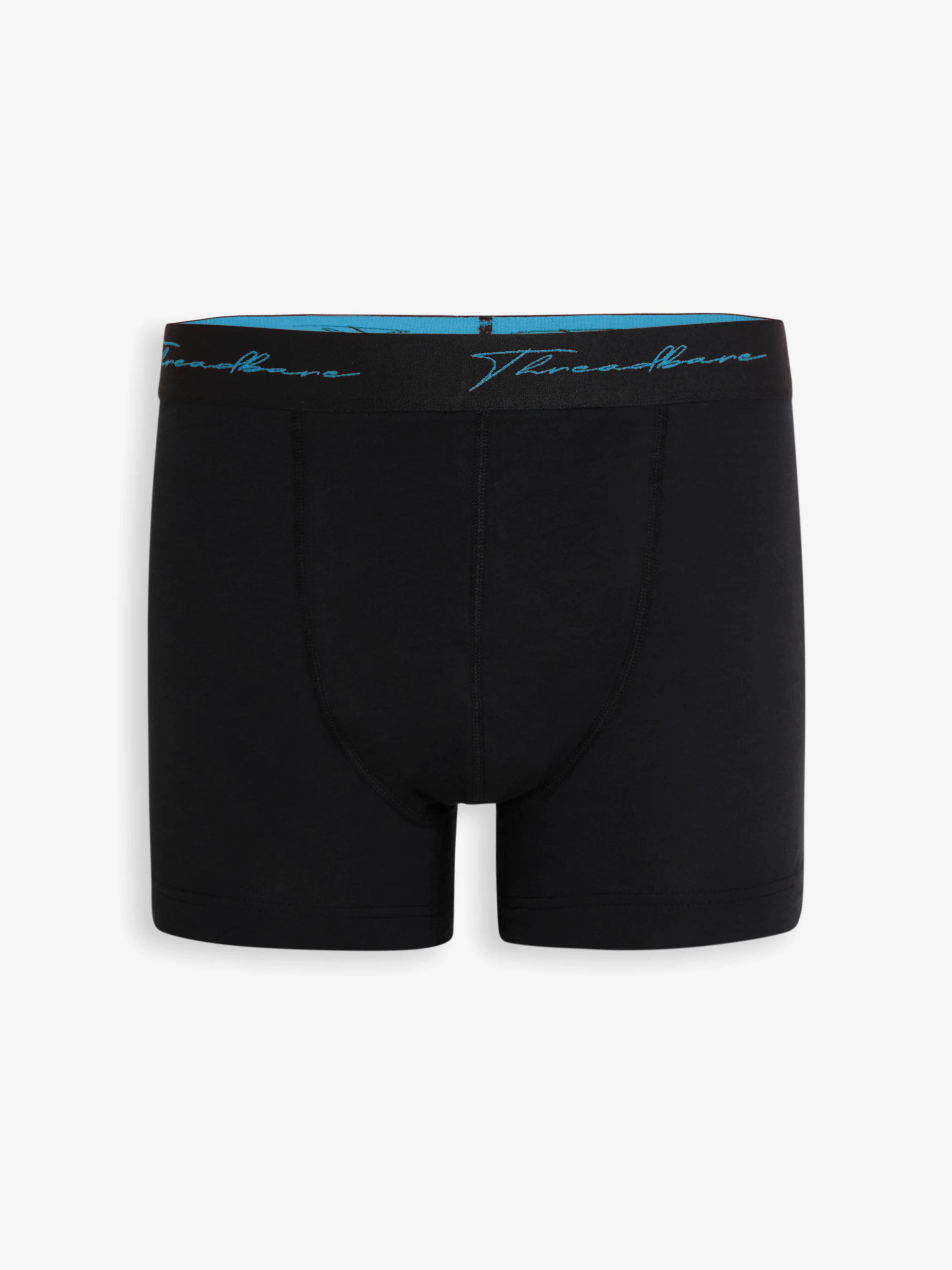 3 Pack Hipster Fit Script Boxer Shorts in Black - Image 2