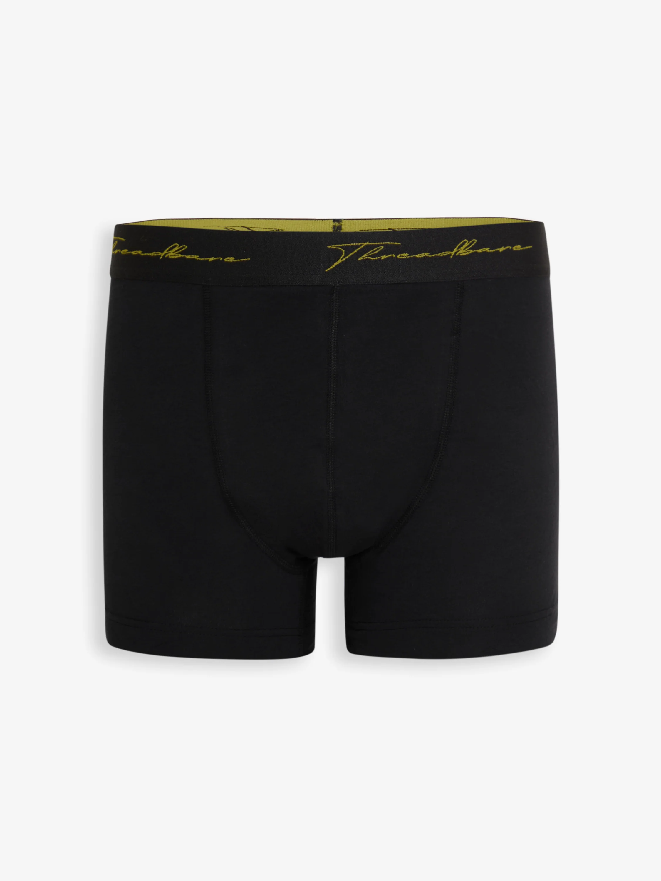3 Pack Hipster Fit Script Boxer Shorts in Black - Image 4