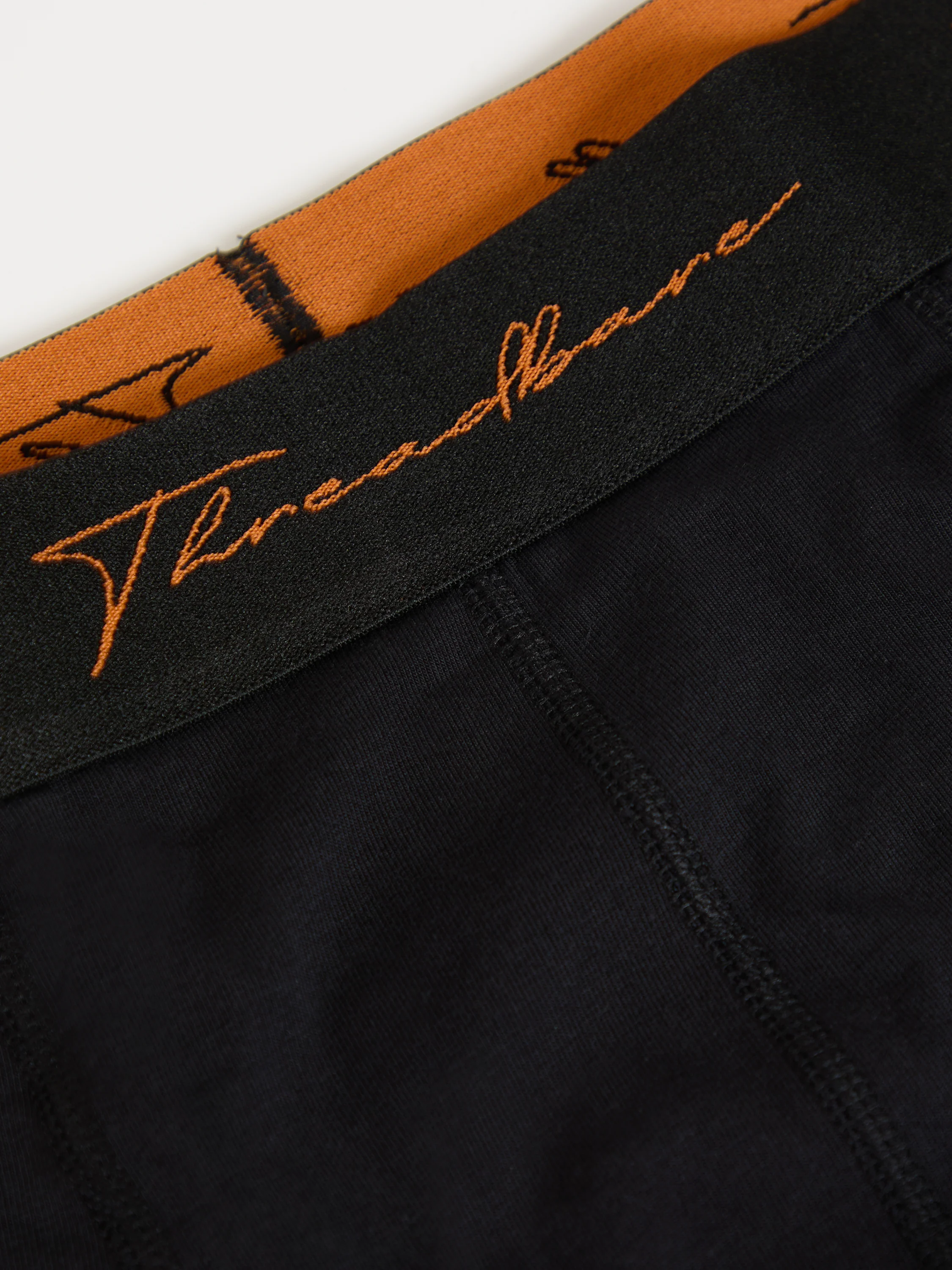 3 Pack Hipster Fit Script Boxer Shorts in Black - Image 5