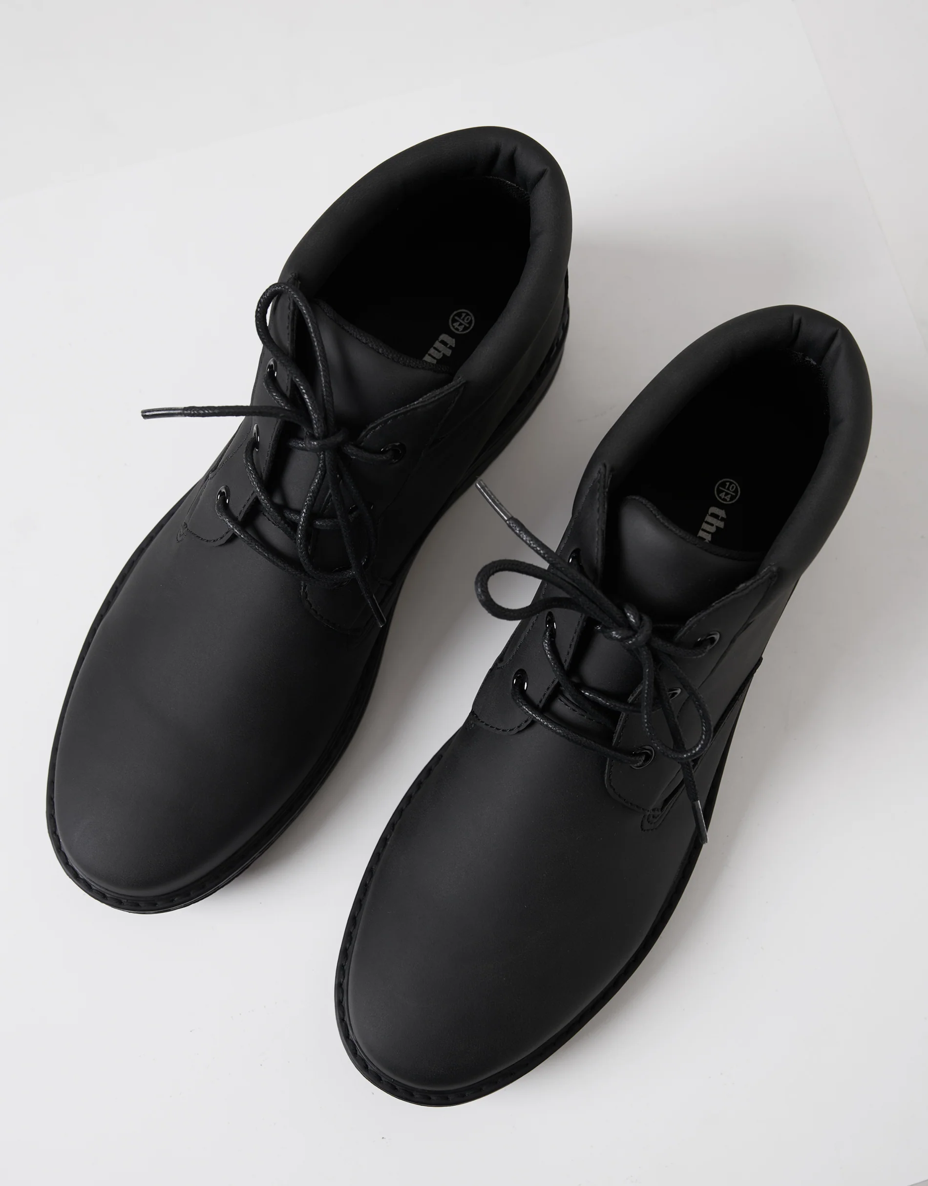 Lace Up Boots in Black - Image 2