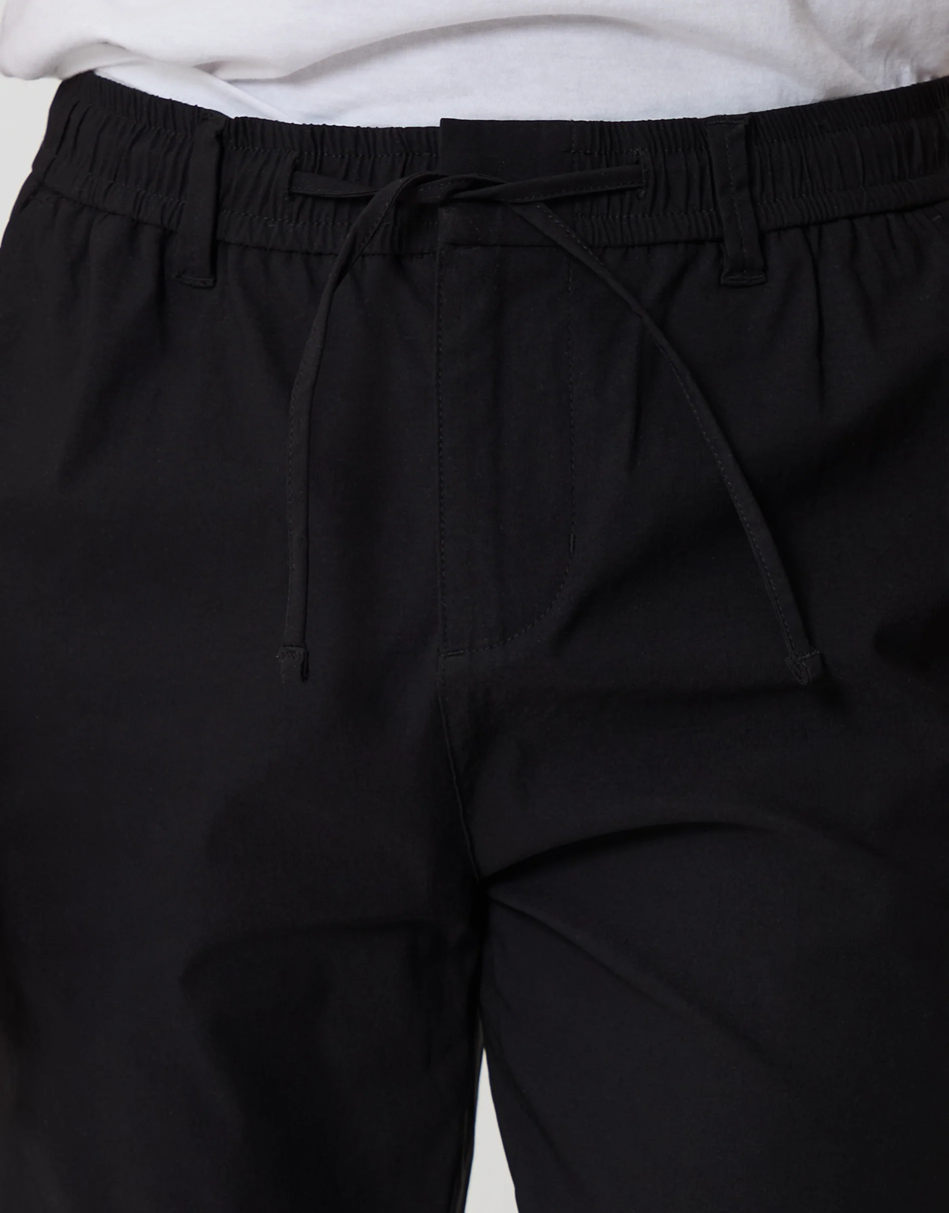 Slim Fit Stretch Trousers in Black - Image 4