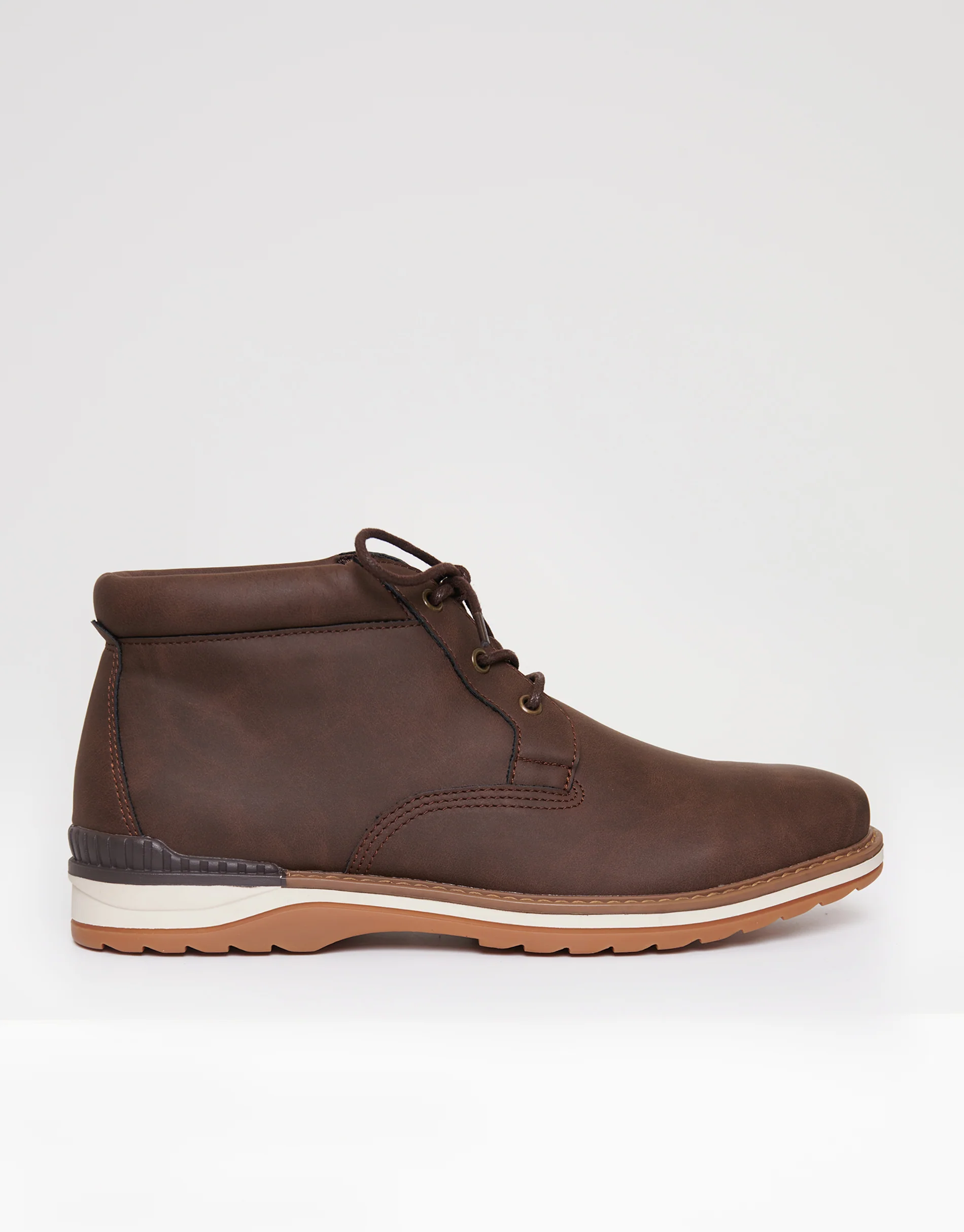 Lace Up Boots in Brown