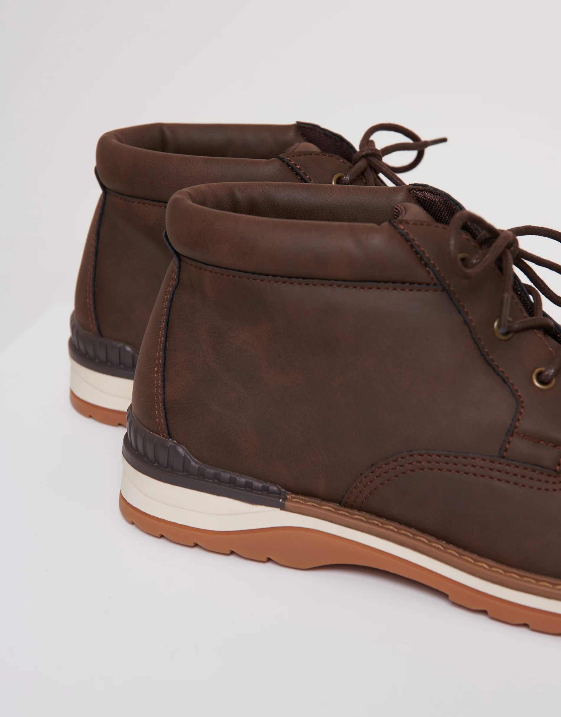 Lace Up Boots in Brown - Image 4