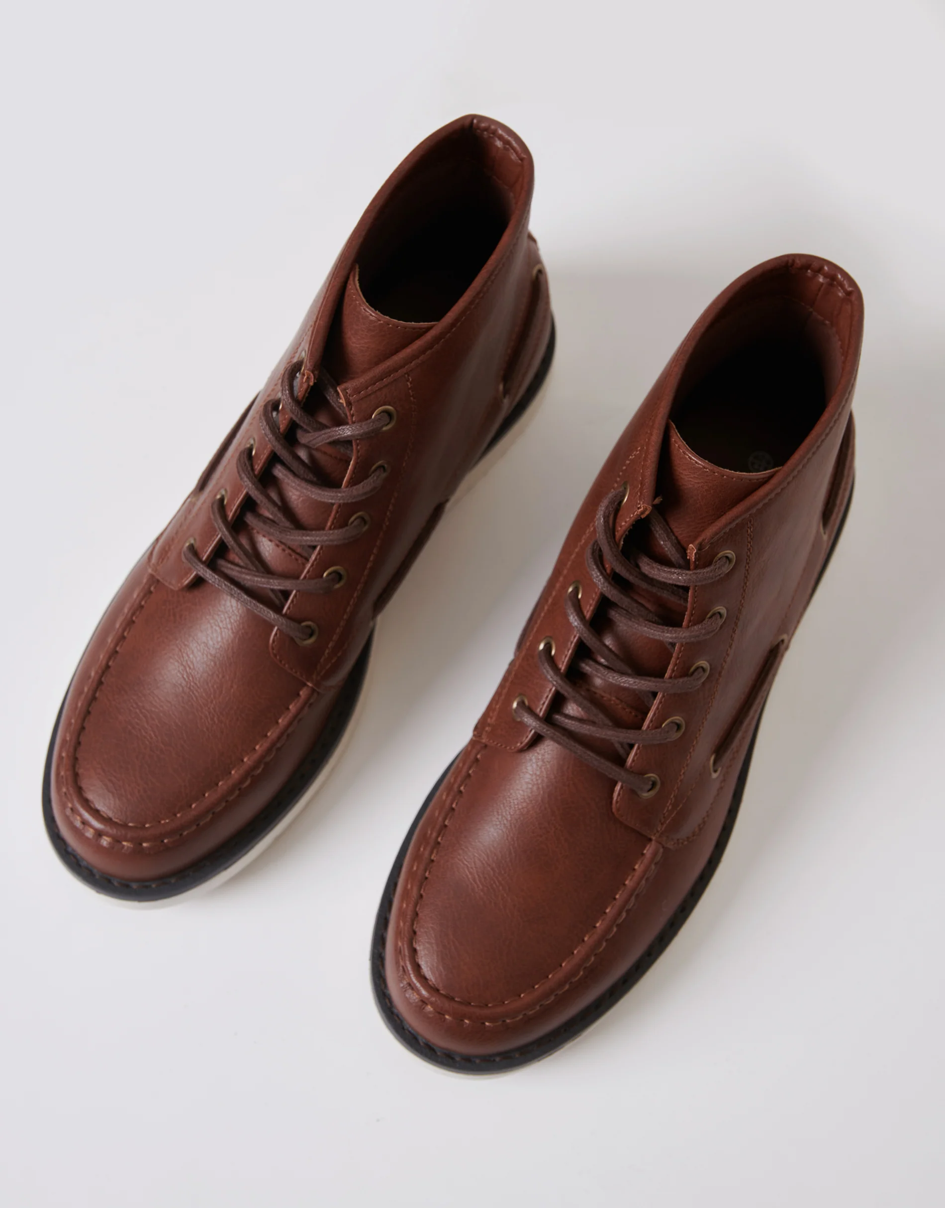 Moccasin Boots in Brown - Image 2