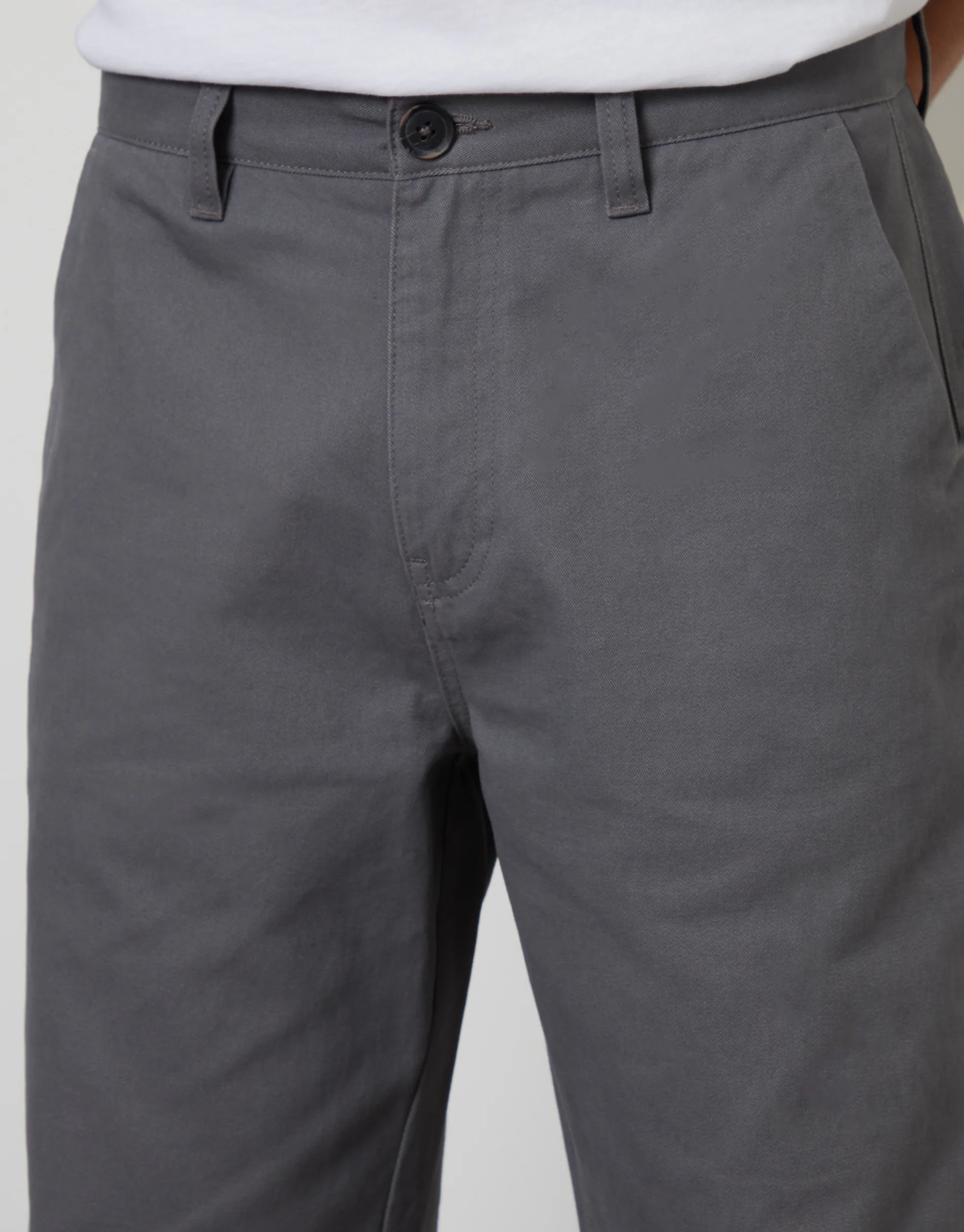 Baggy Fit Chino Trousers in Charcoal Grey - Image 4