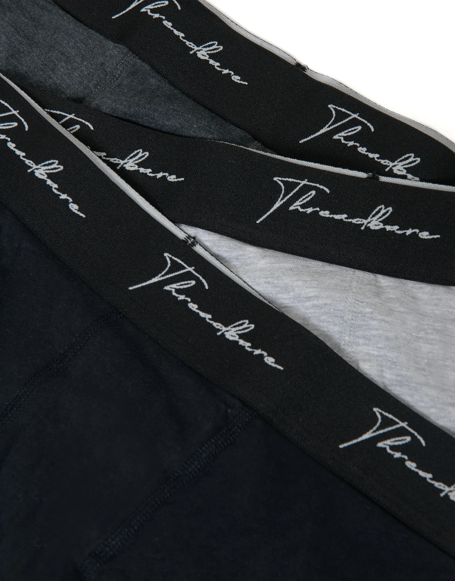 3 Pack Hipster Fit Script Boxer Shorts in Dark Mix - Image 5