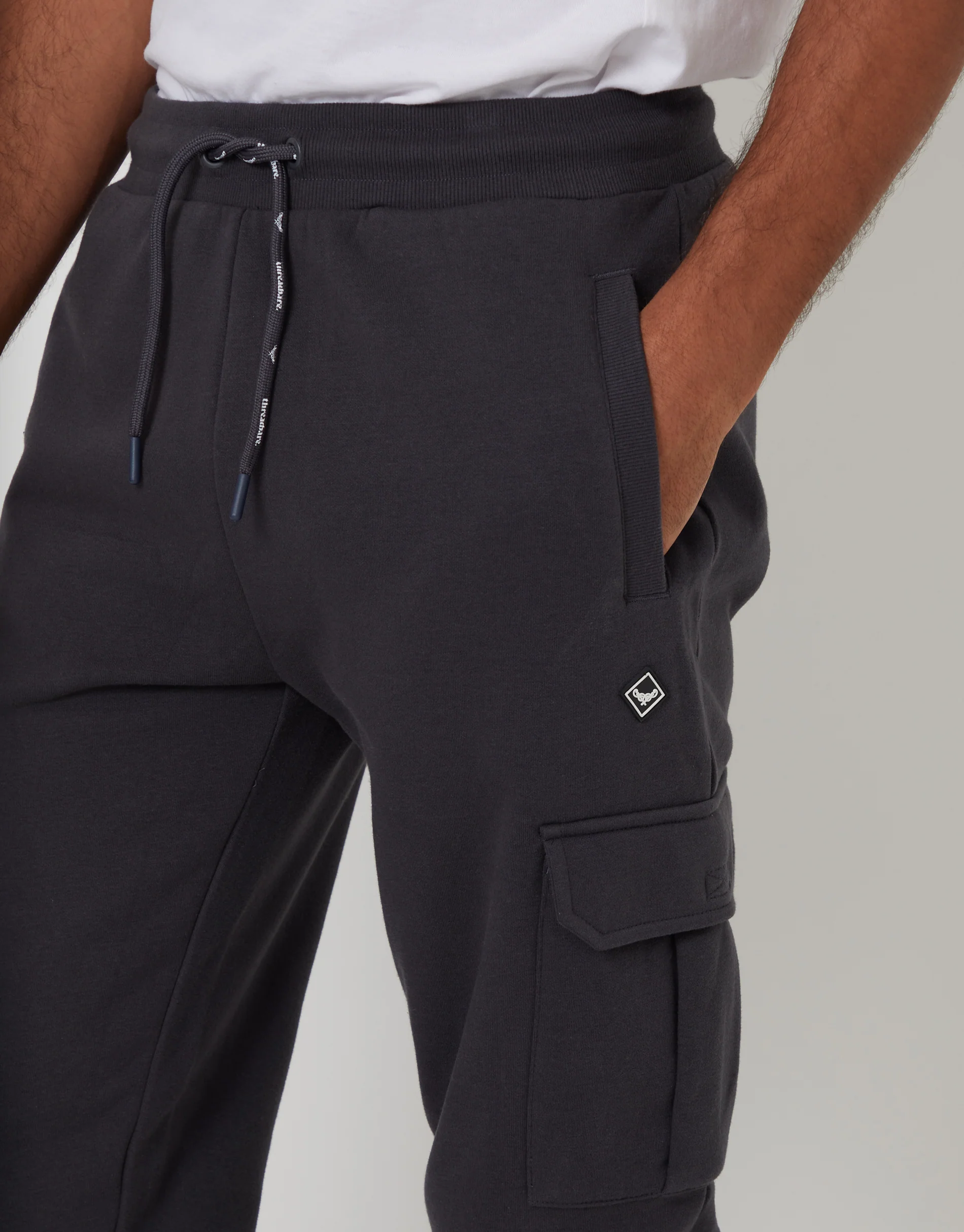 Cargo Style Joggers in Grey - Image 4