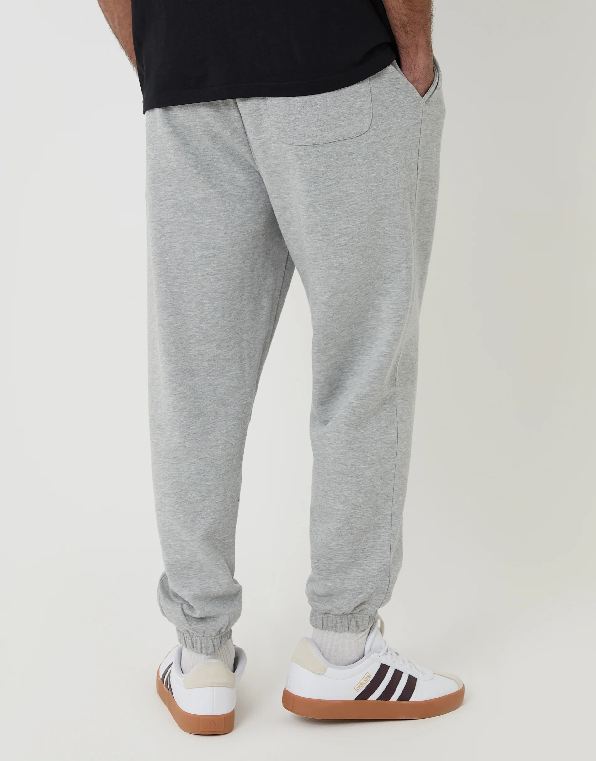 Tapered Joggers in Grey Marl - Image 3