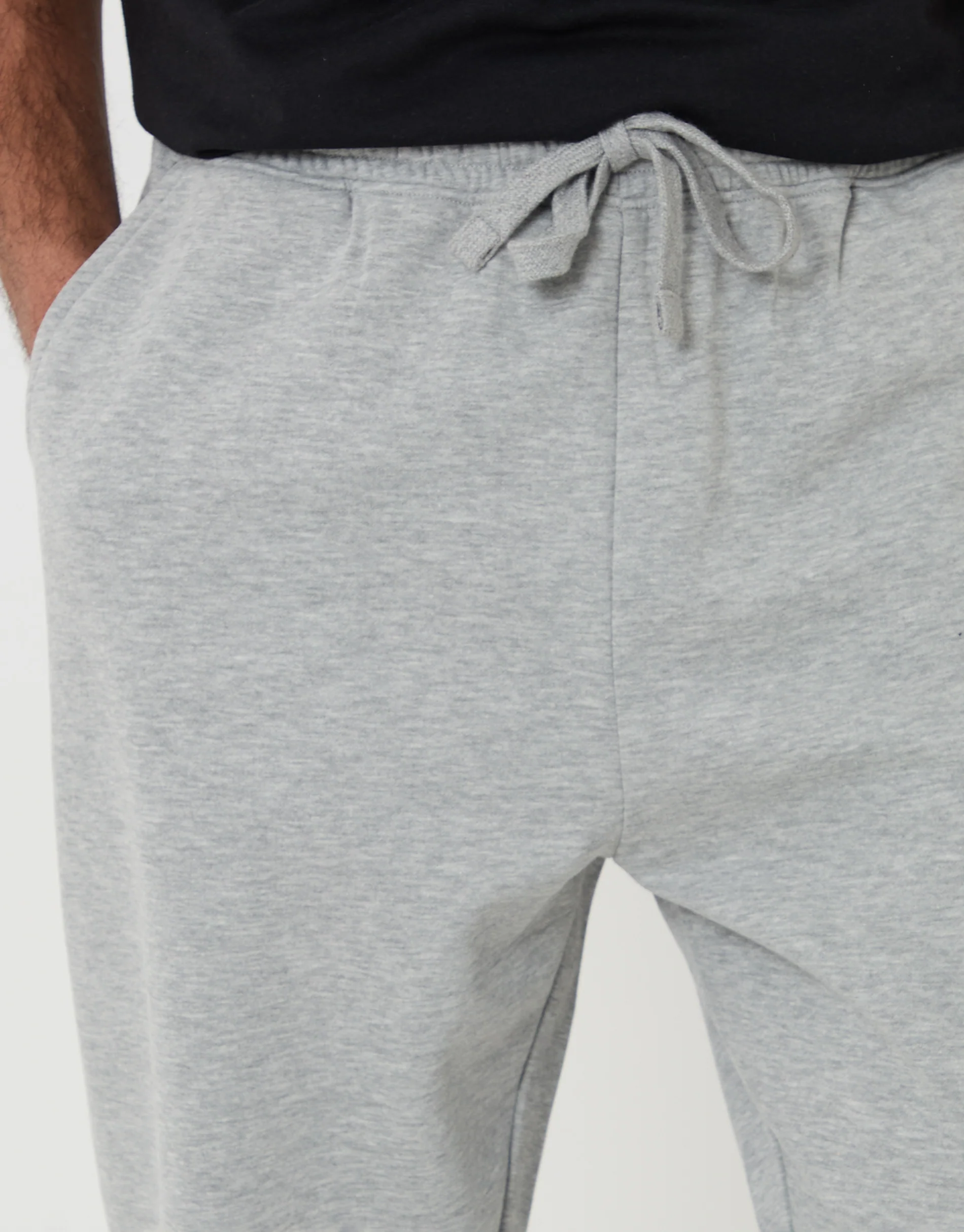 Tapered Joggers in Grey Marl - Image 4