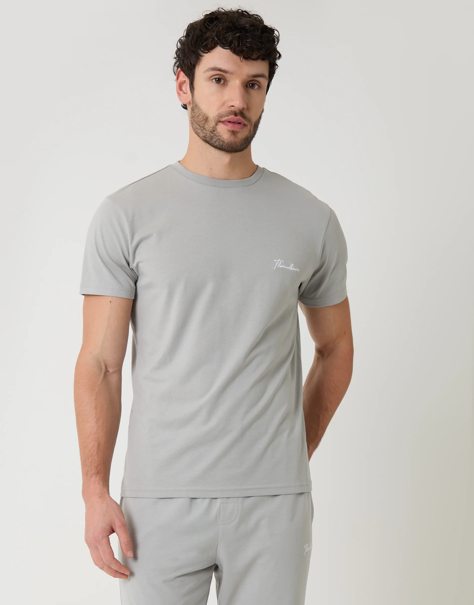 Script Logo Lounge Set in Grey - Image 2
