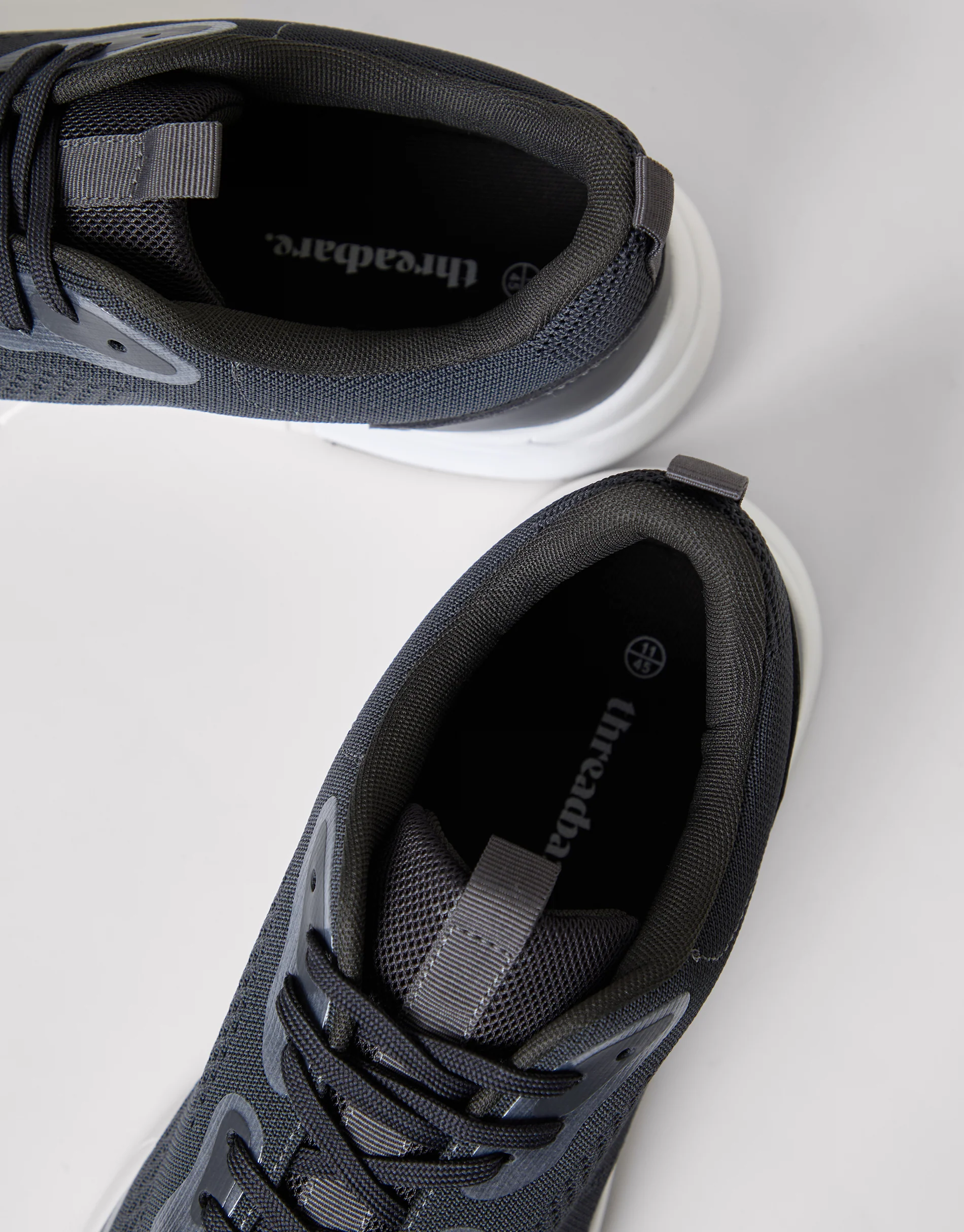 Textured Slip On Trainers in Grey - Image 4