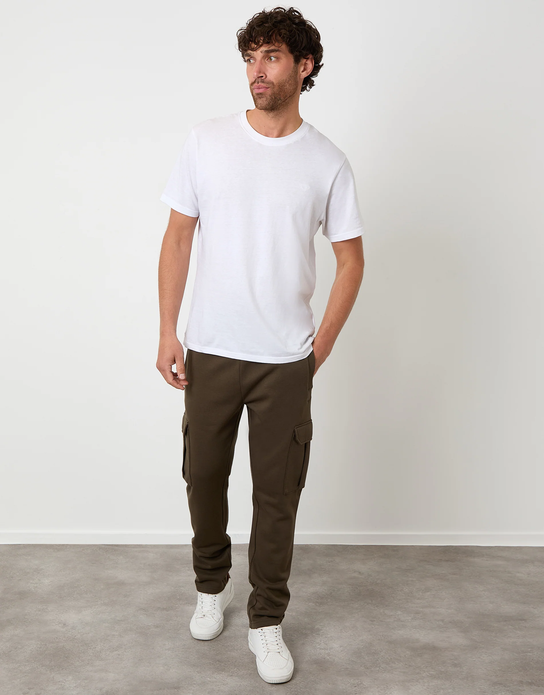 Cargo Joggers in Khaki Green