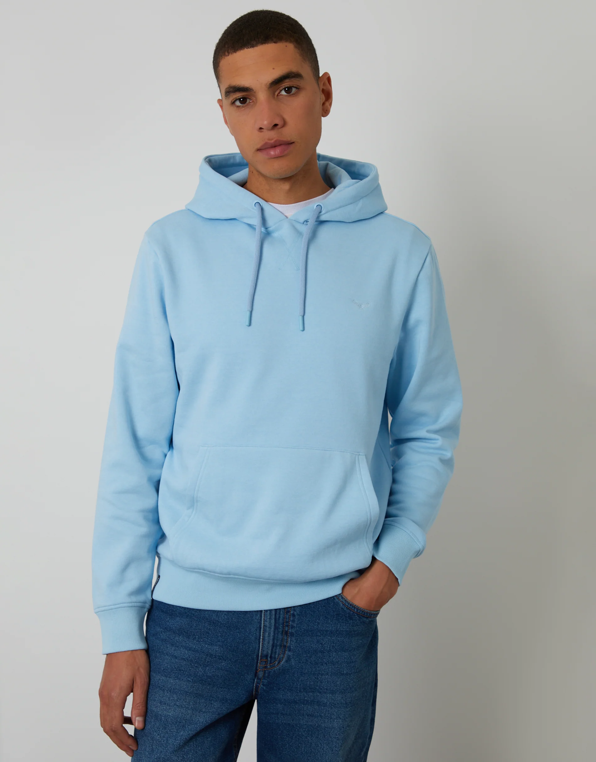 Overhead Hoodie in Light Blue