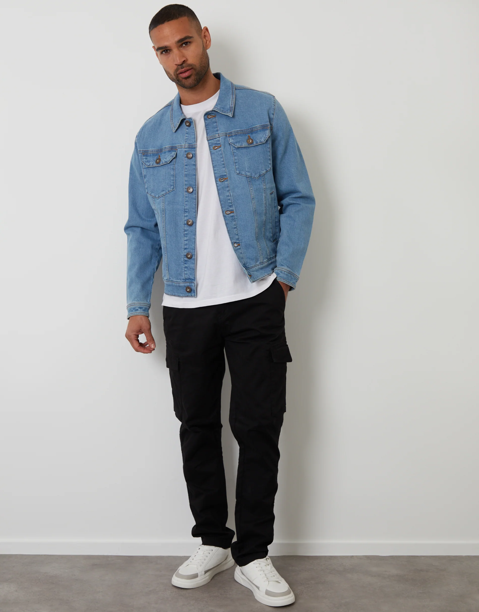 Denim Jacket in Light Wash - Image 3