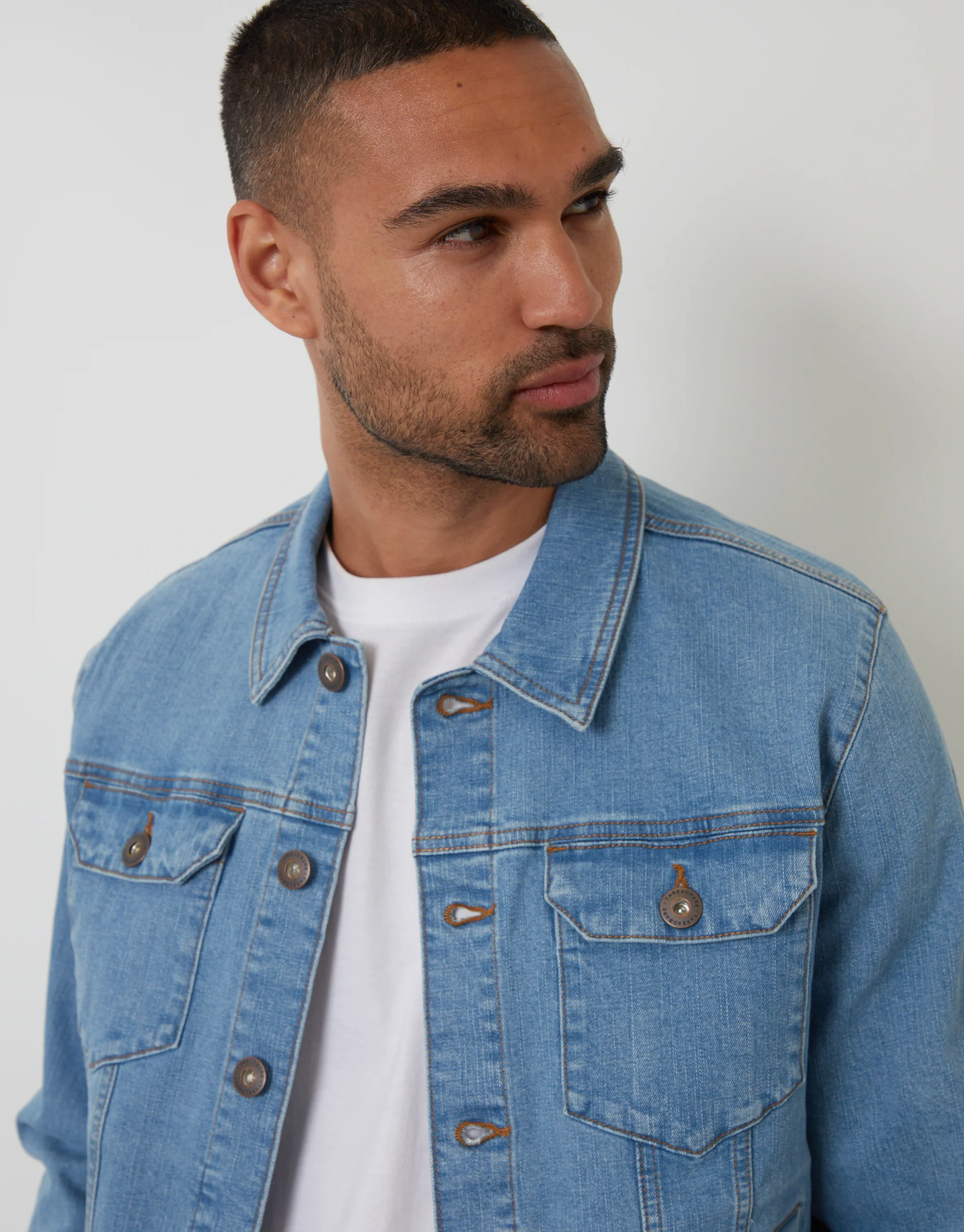 Denim Jacket in Light Wash - Image 4