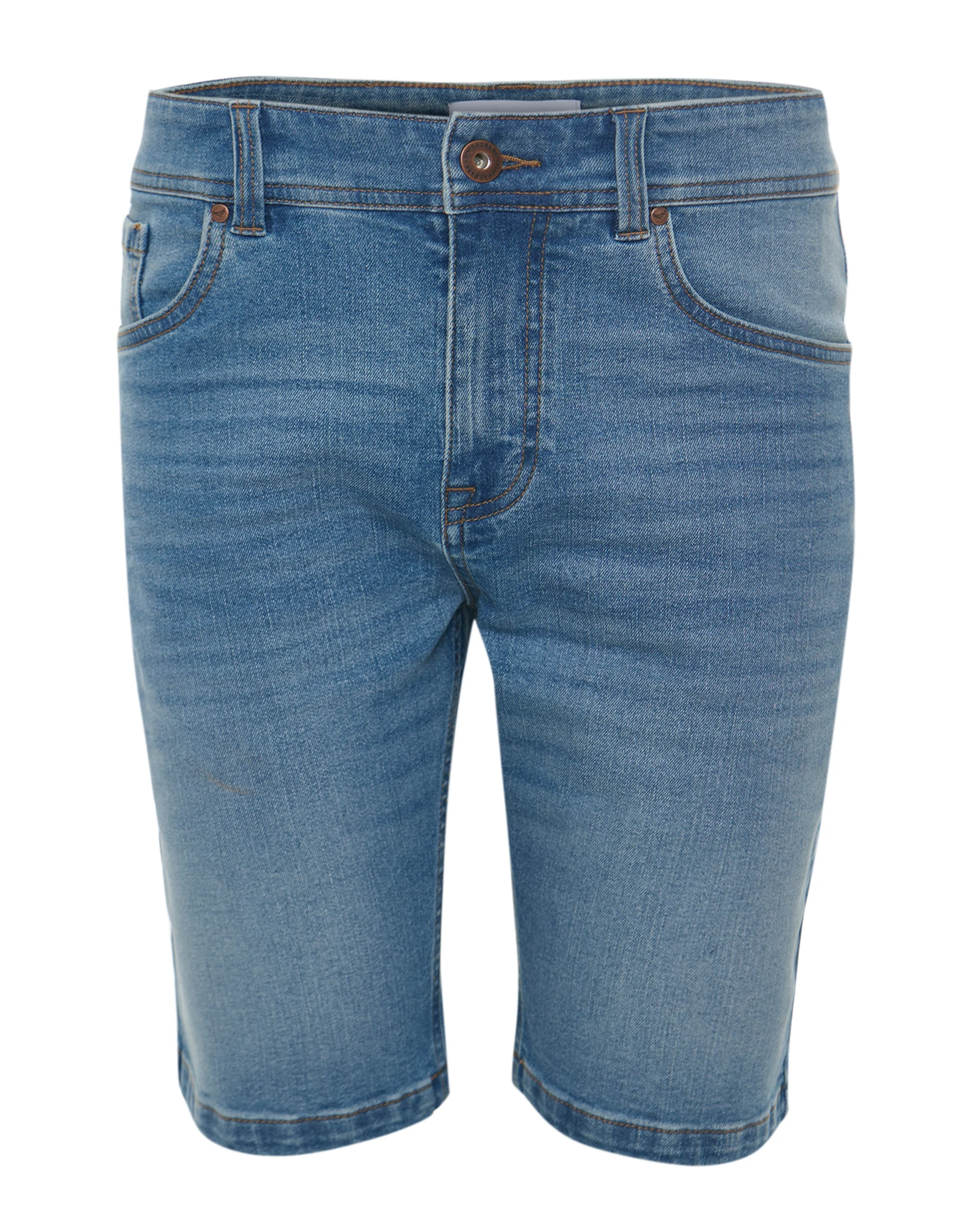 Denim Shorts in Light Wash - Image 5