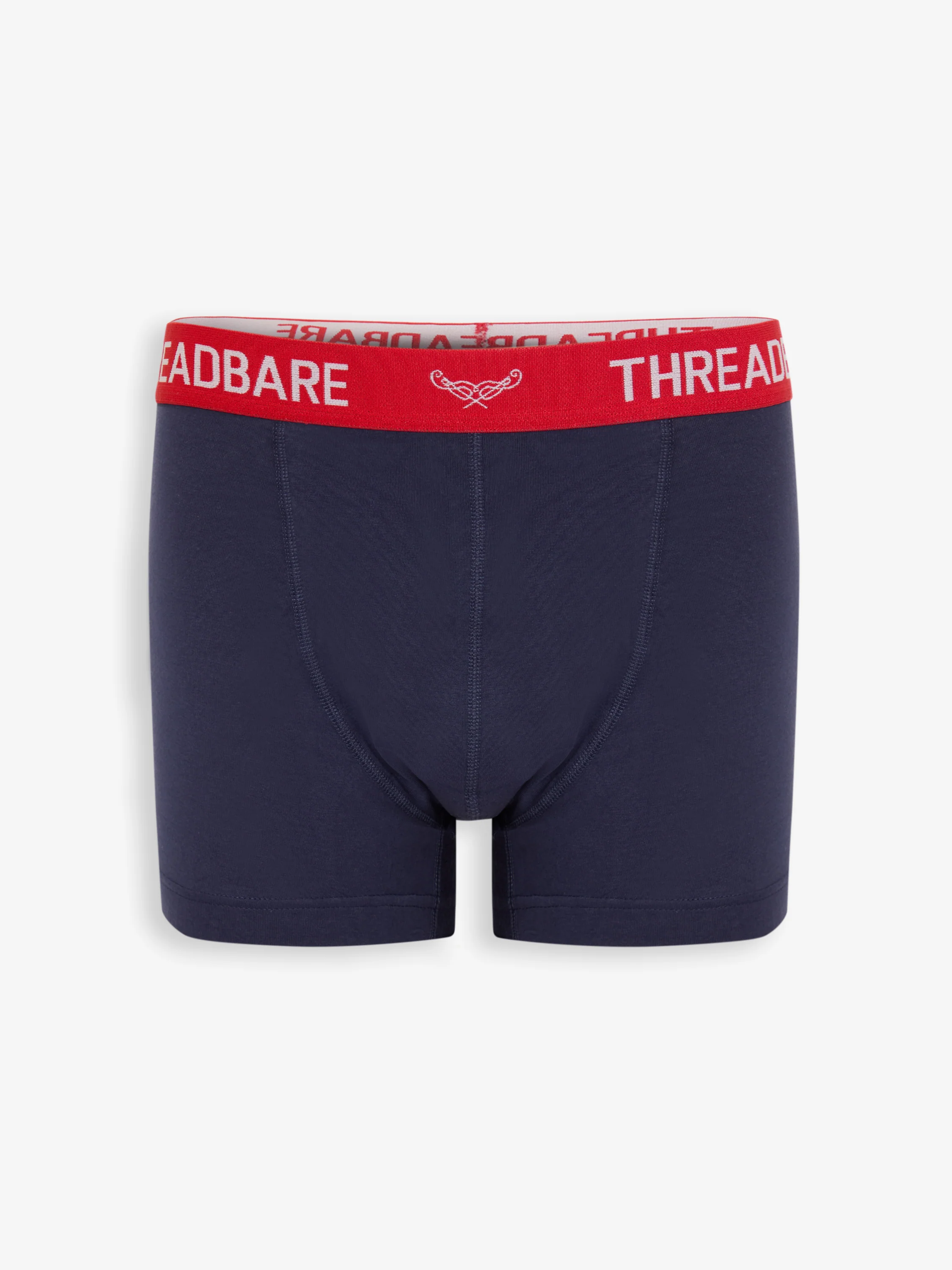 3 Pack Christmas Print Hipster Fit Boxer Shorts in Navy - Image 2