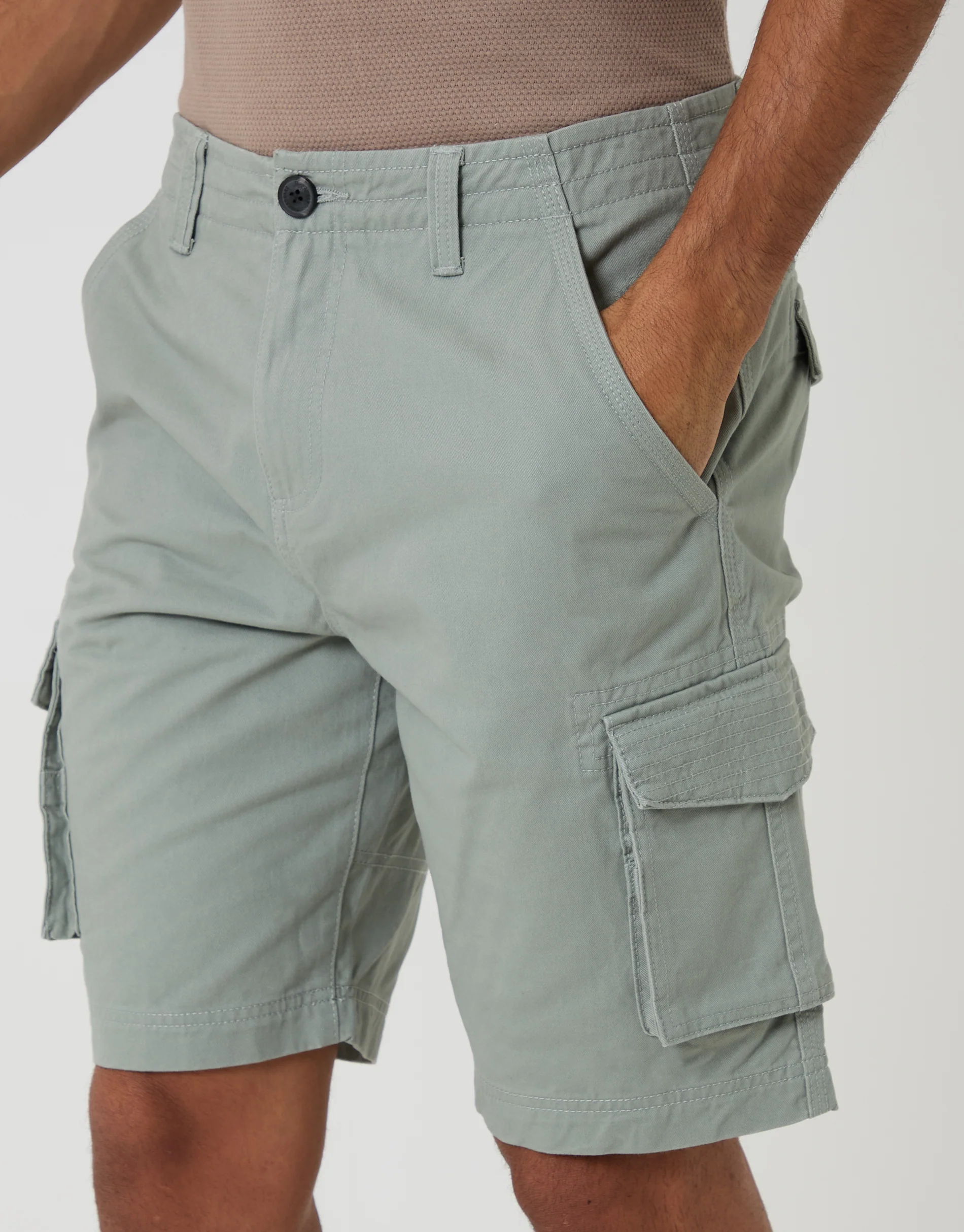 Cargo Shorts in Sage Green - Image 4
