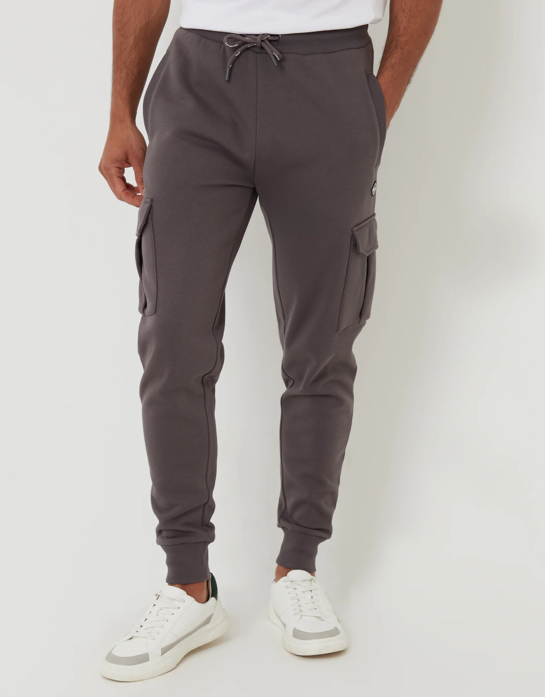 Cargo Style Joggers in Slate Grey - Image 2