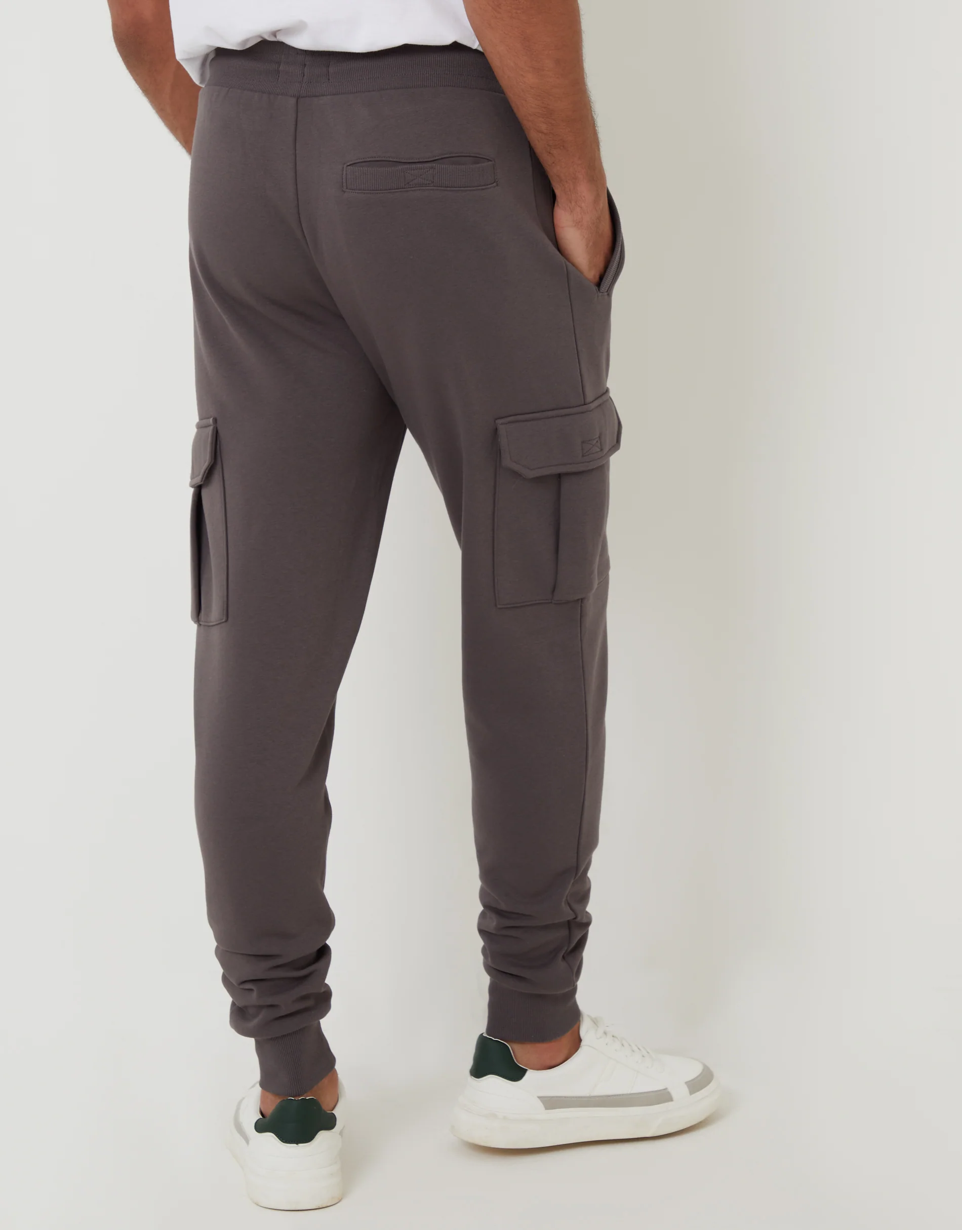 Cargo Style Joggers in Slate Grey - Image 3