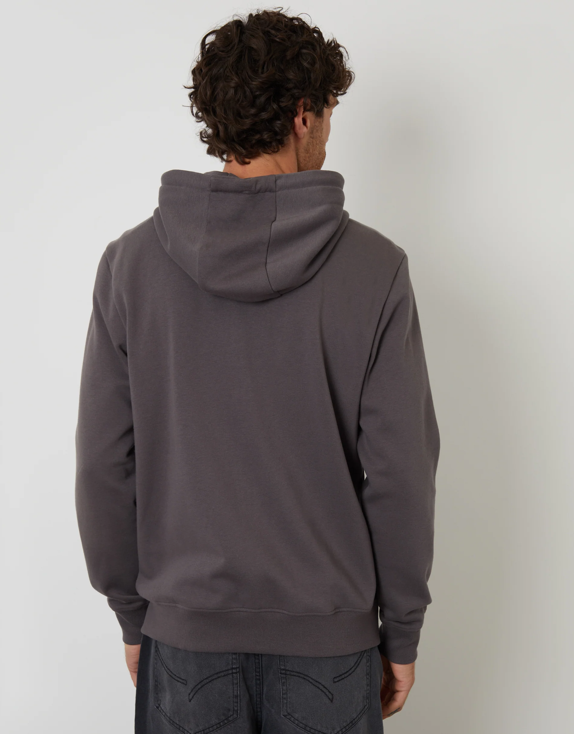 Zip-Through Hoodie in Slate Grey - Image 2