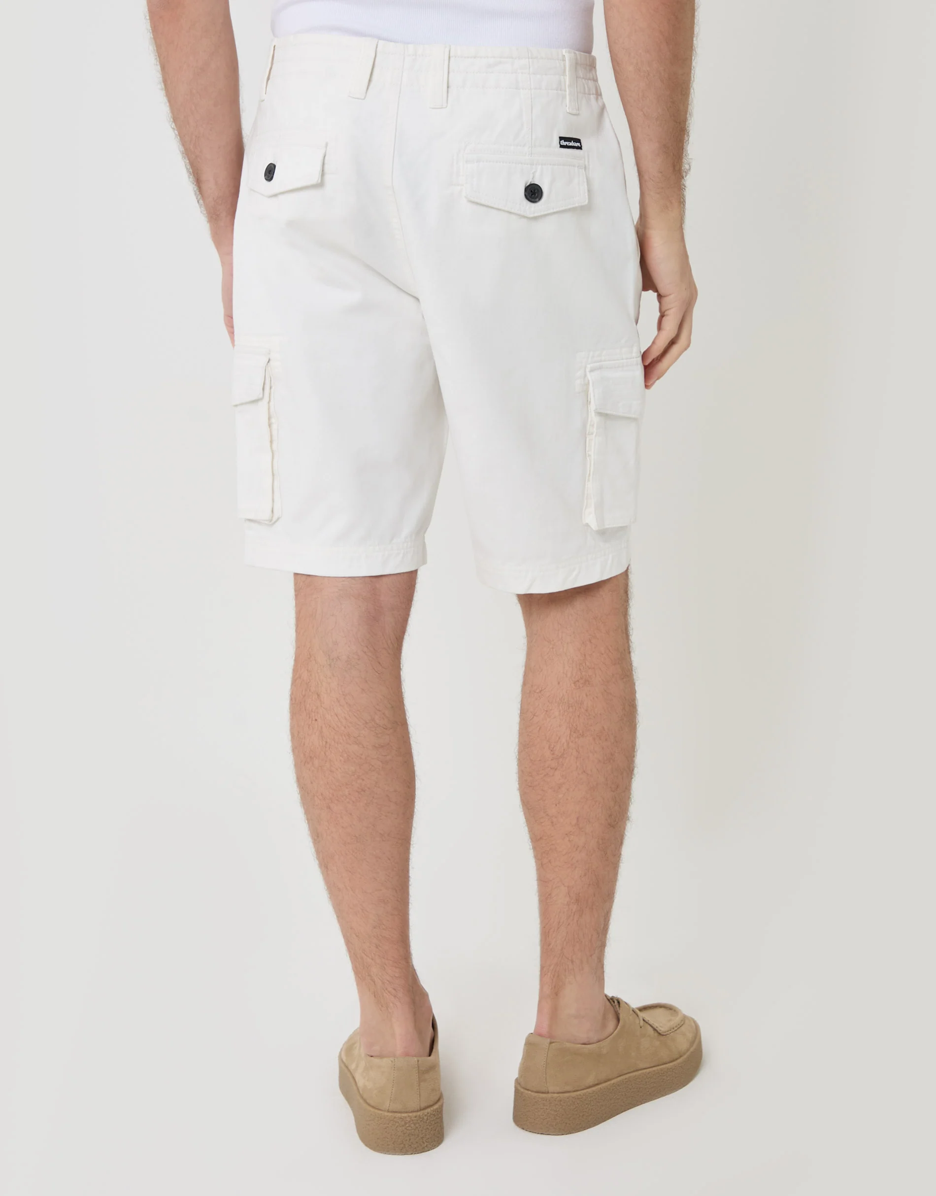 Cargo Shorts in White - Image 3