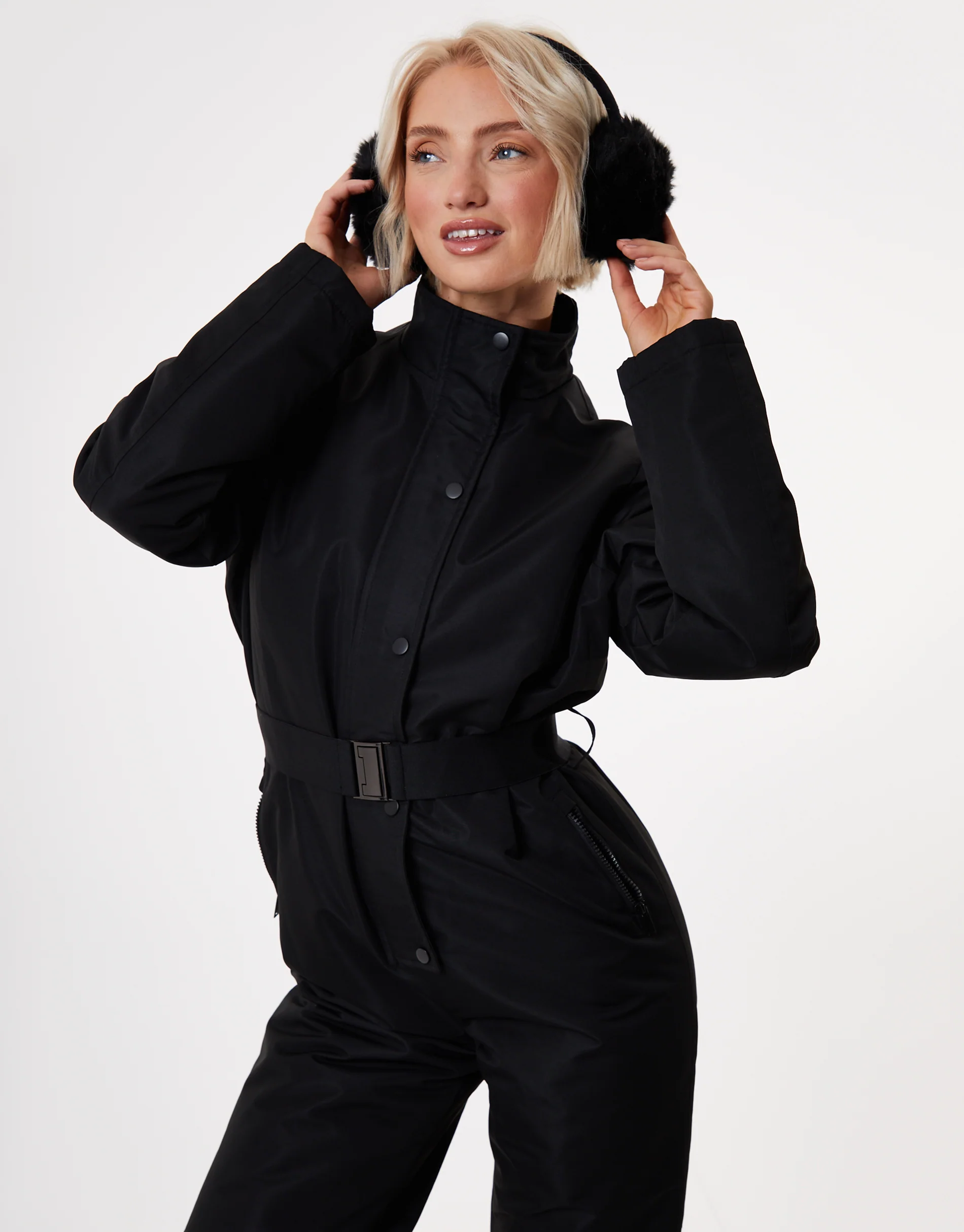 Ski Jumpsuit in Black - Image 2