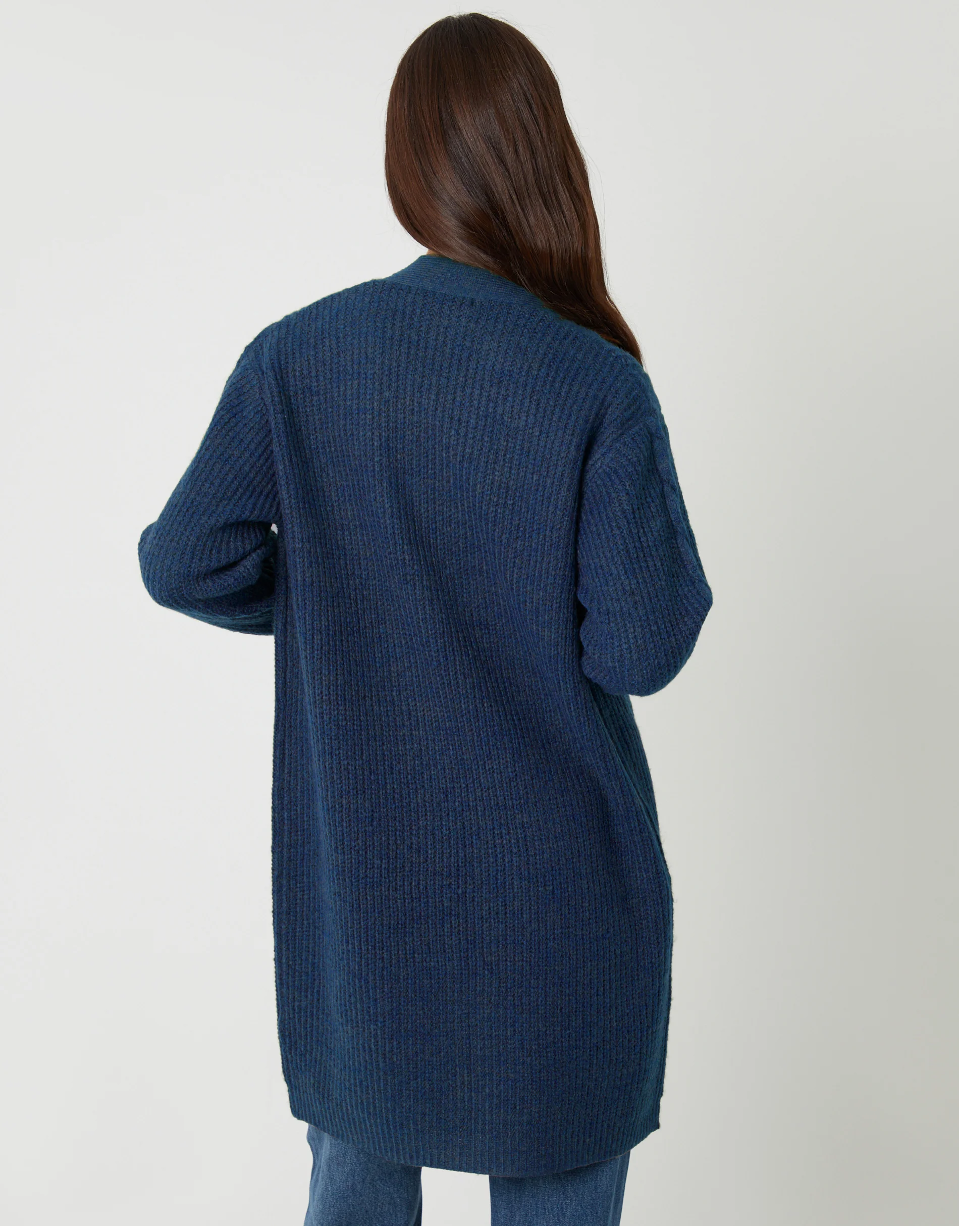 Cable Knit Cardigan in Blue - Image 2