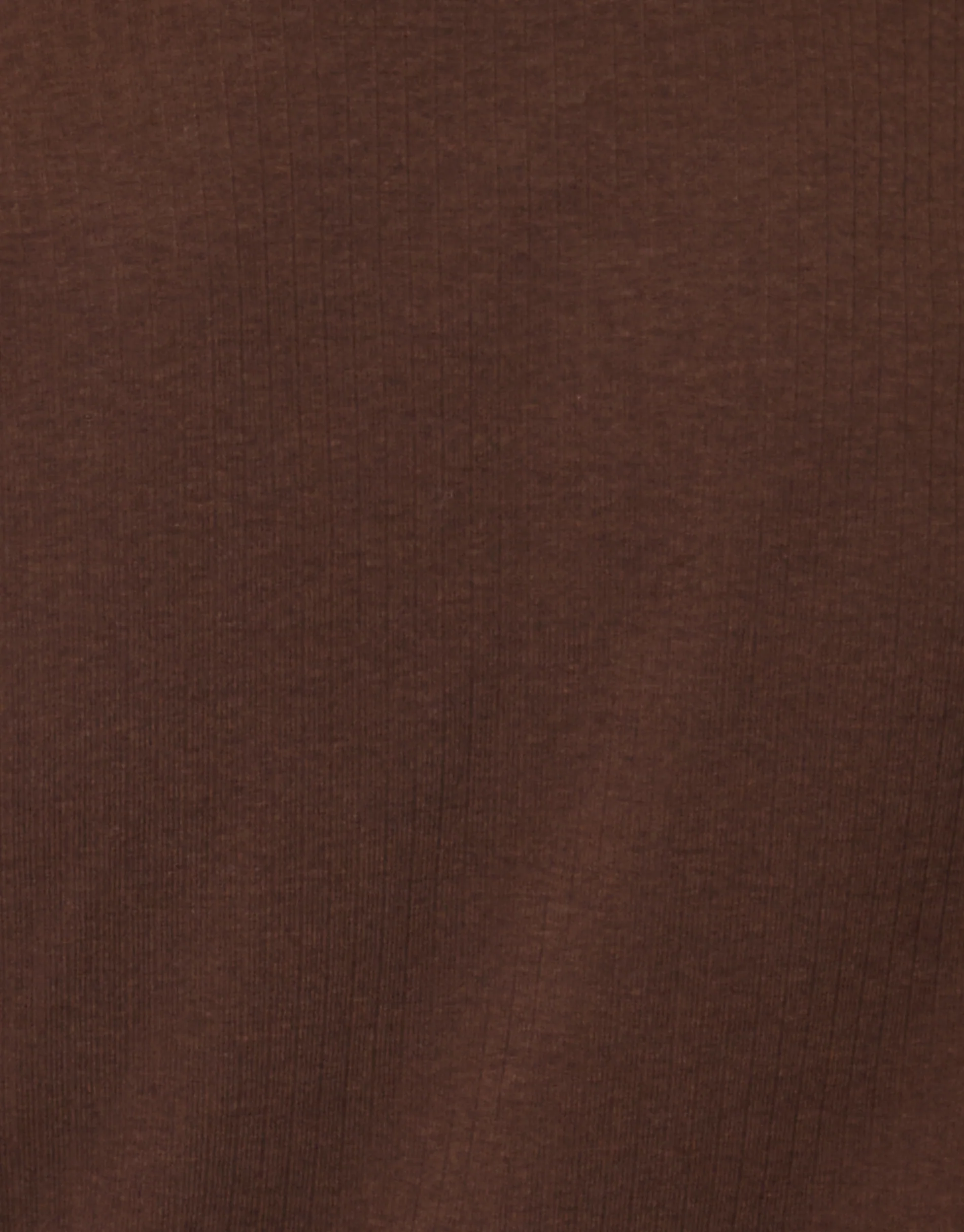 Ribbed Jersey Button Up Cardigan in Chocolate Brown - Image 5